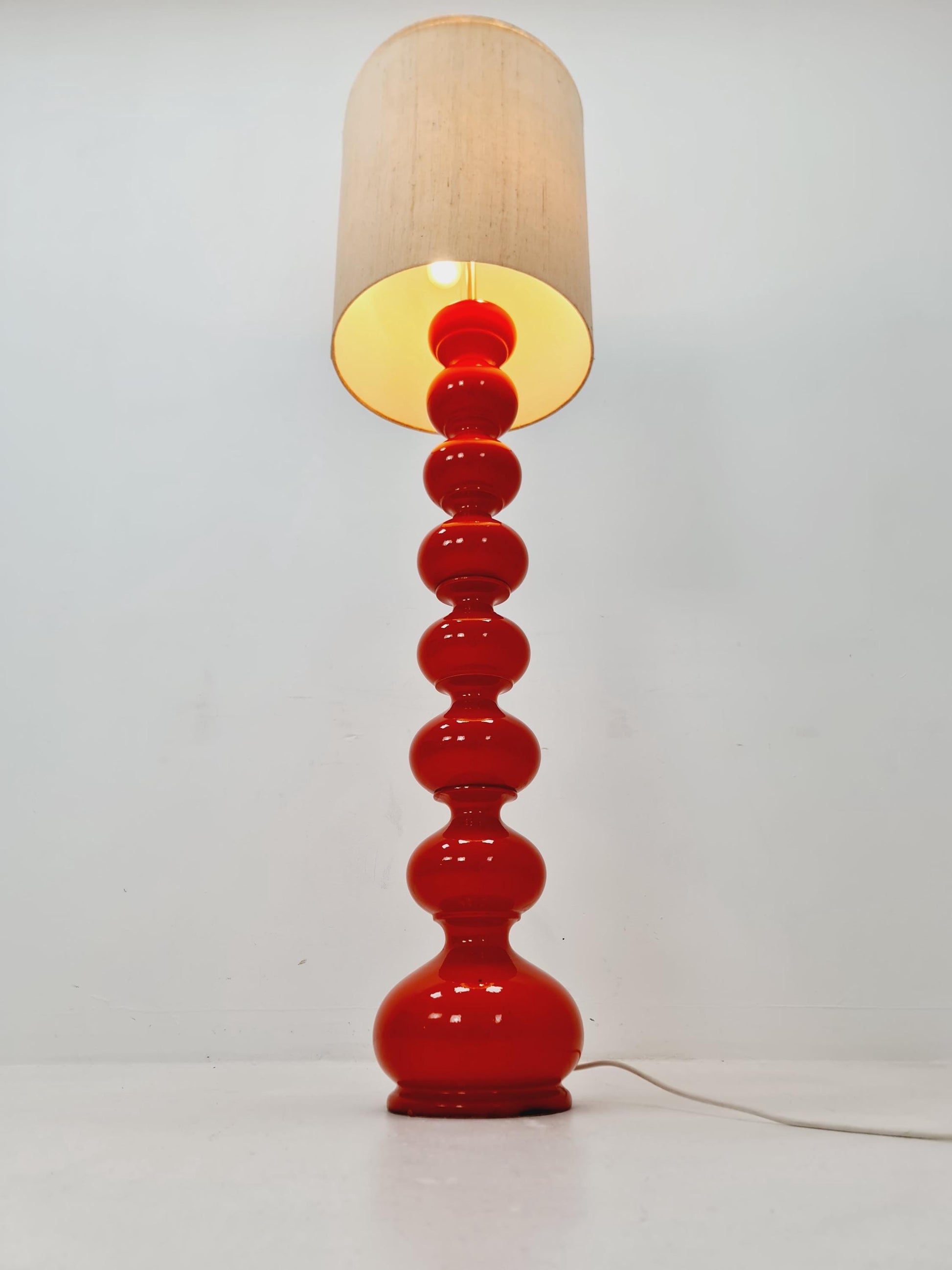 Rare Midcentury Ceramic German floor lamp by Kaiser Leuchten , 1960s