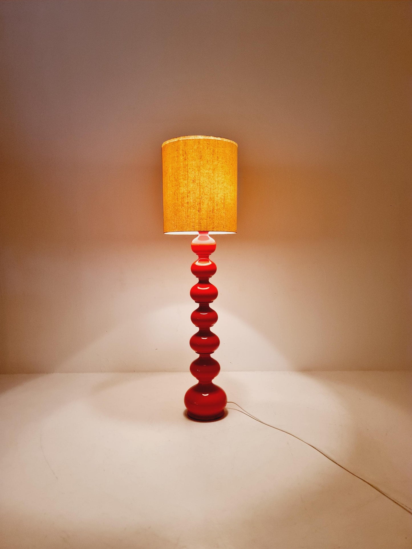 Rare Midcentury Ceramic German floor lamp by Kaiser Leuchten , 1960s