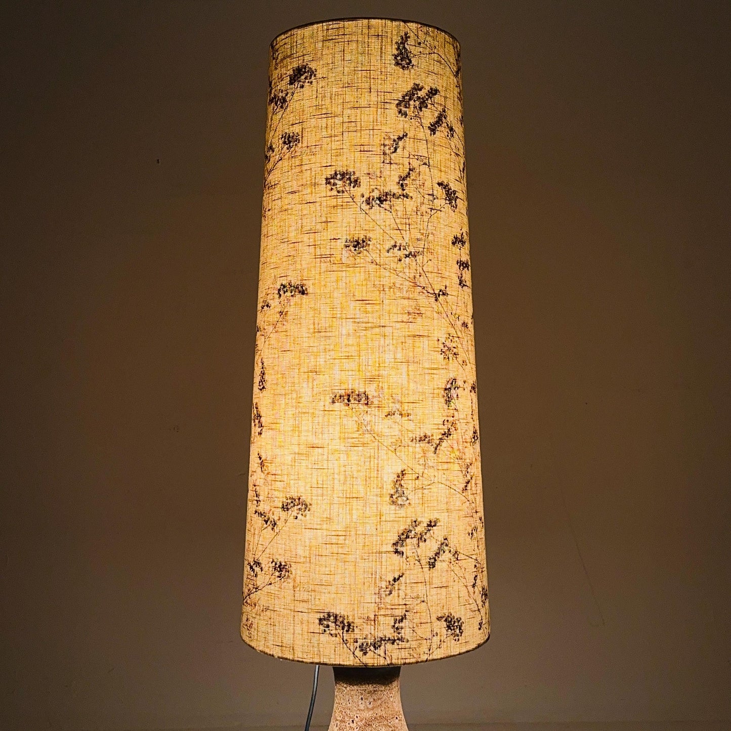 Mid century ceramic handmade floor lamp 1960s Germany