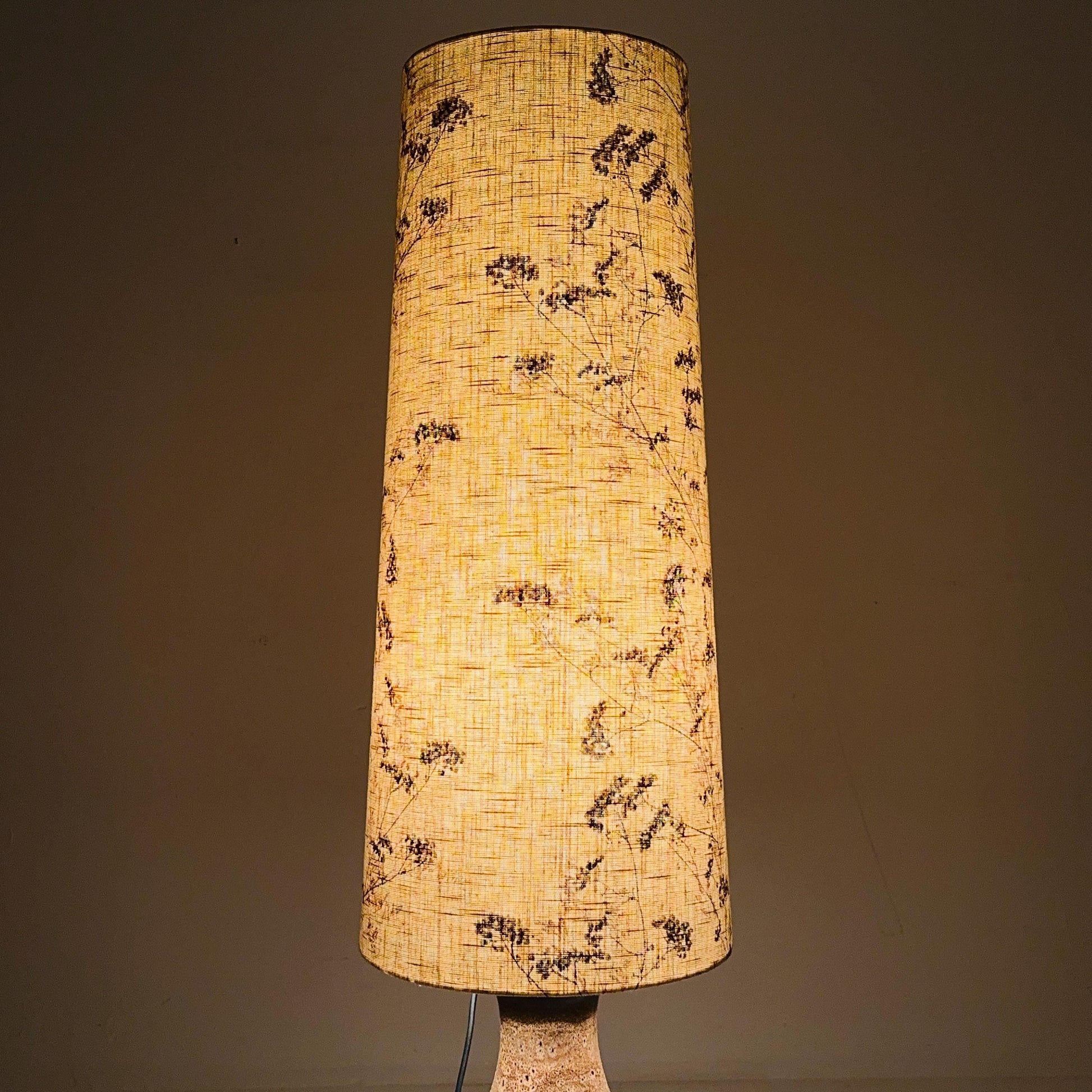 Mid century ceramic handmade floor lamp 1960s Germany