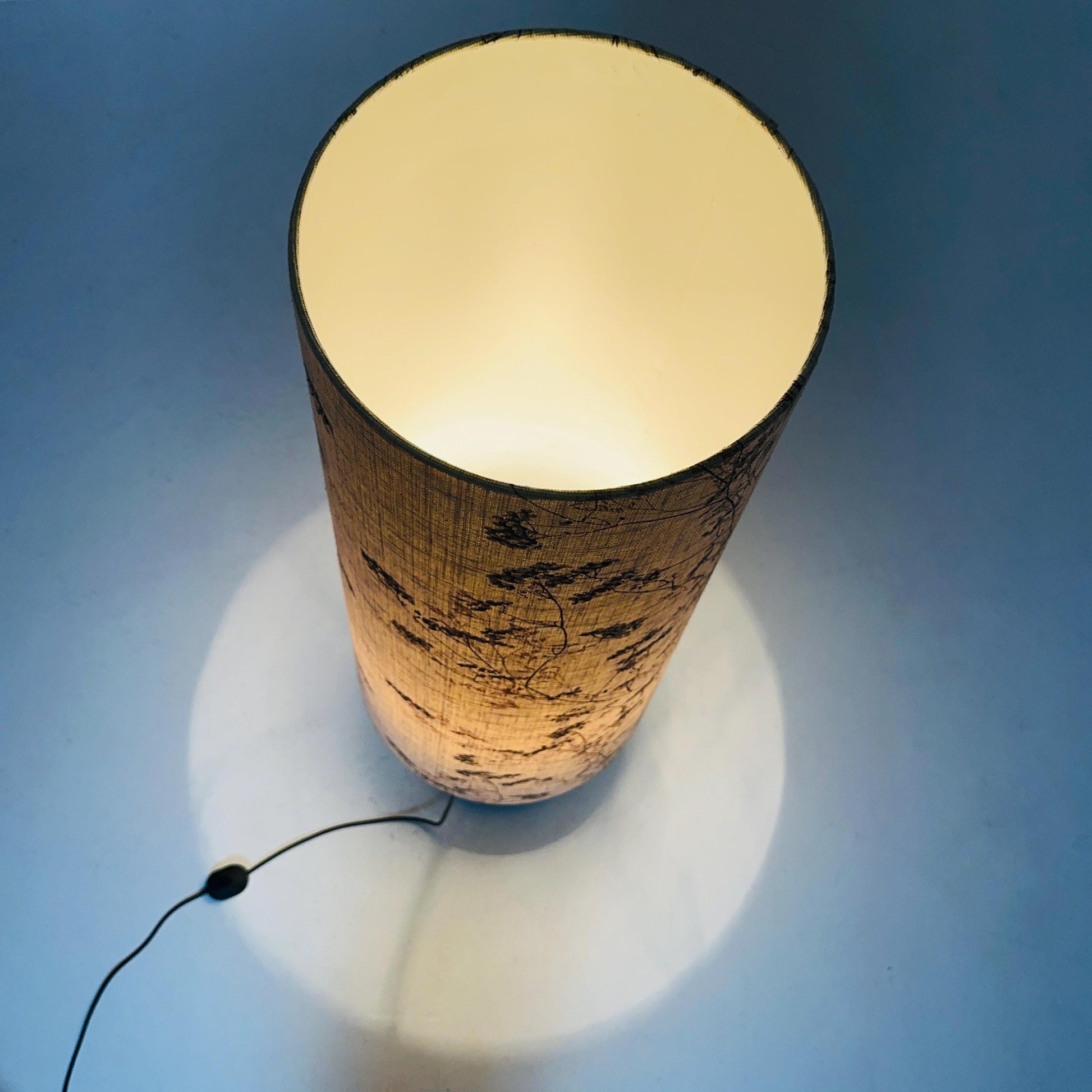 Mid century ceramic handmade floor lamp 1960s Germany