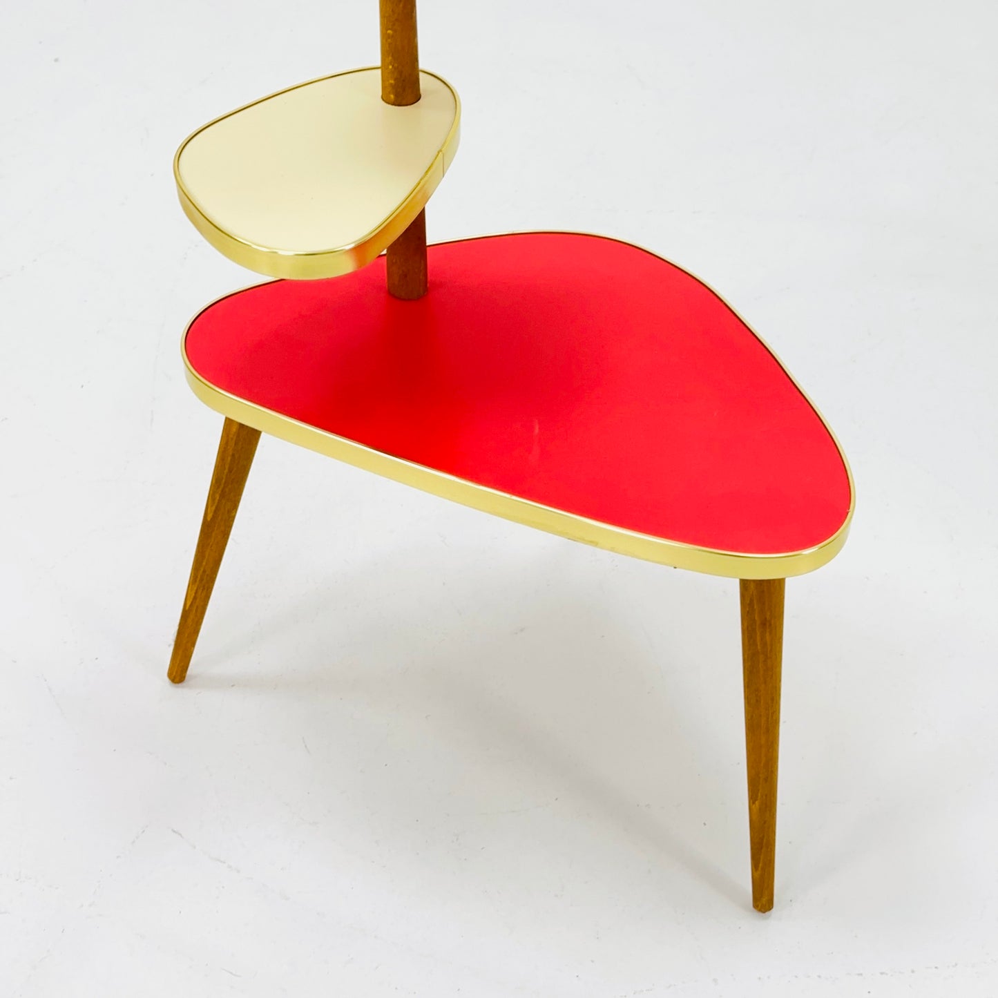 BIG German Plant Stand, Colorful Vintage Mid-Century Minimalist Indoor Plant Stand Side Table Retro flower table