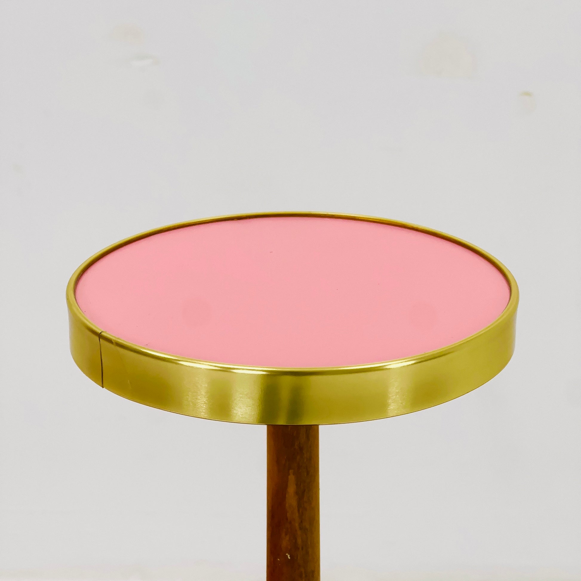 1950s German Plant Stand, Colorful Vintage Mid-Century Minimalist Indoor Plant Stand Side Table Retro flower table