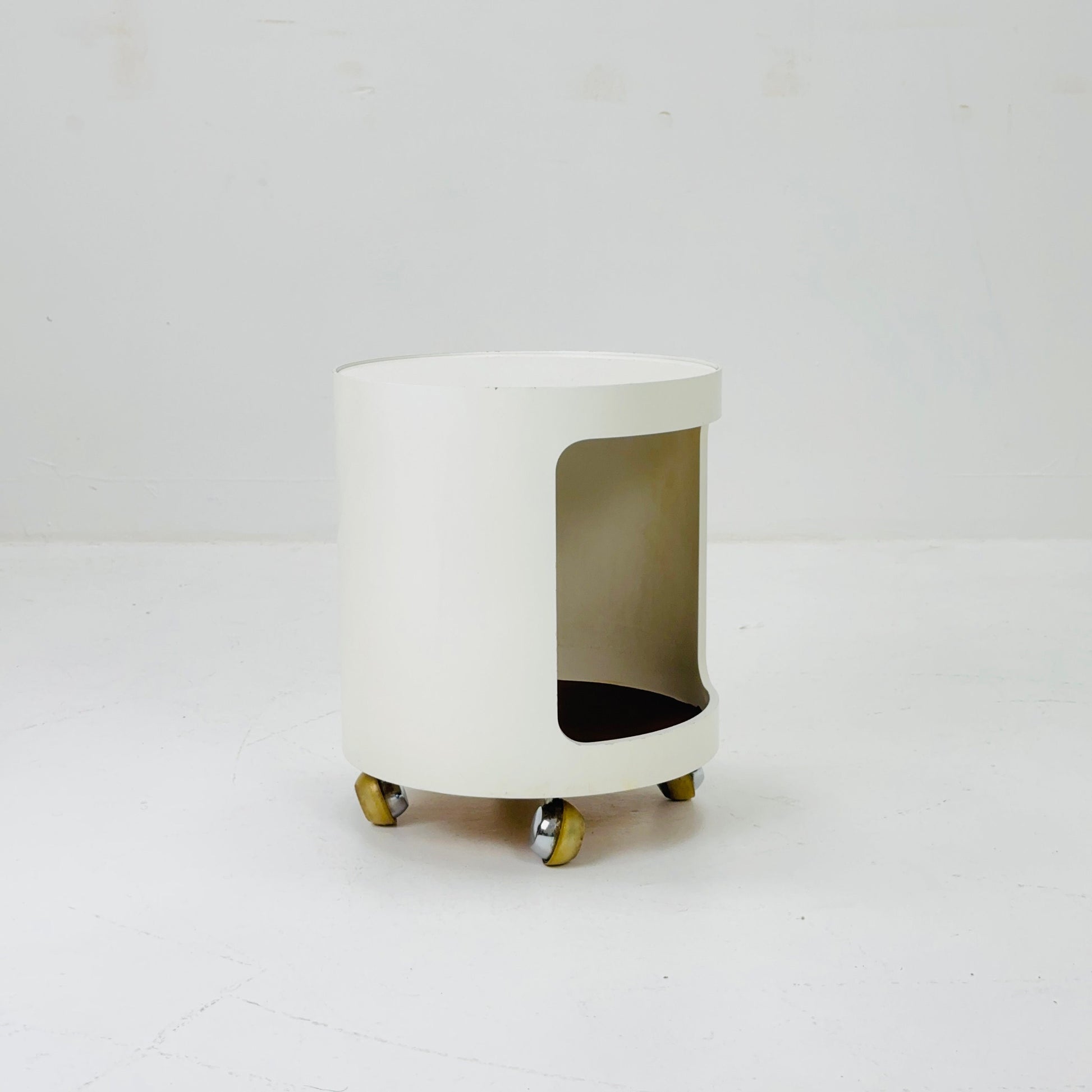 Space Age Side Table "Luna" with rolls Top by Opal, Germany 1970s