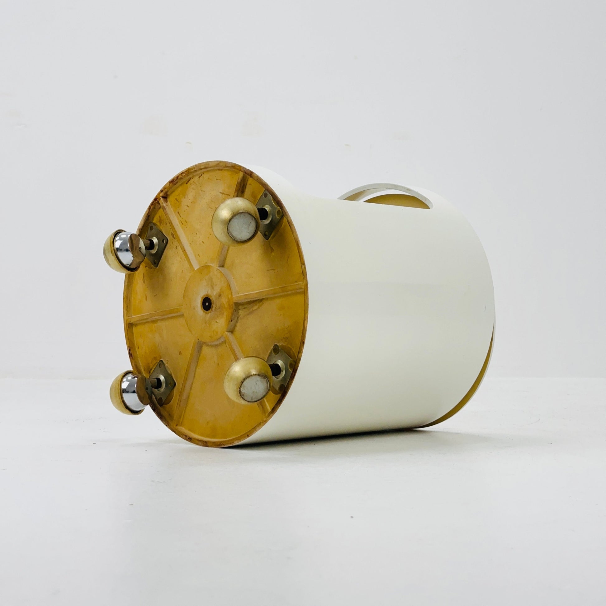 Space Age Side Table "Luna" with rolls Top by Opal, Germany 1970s