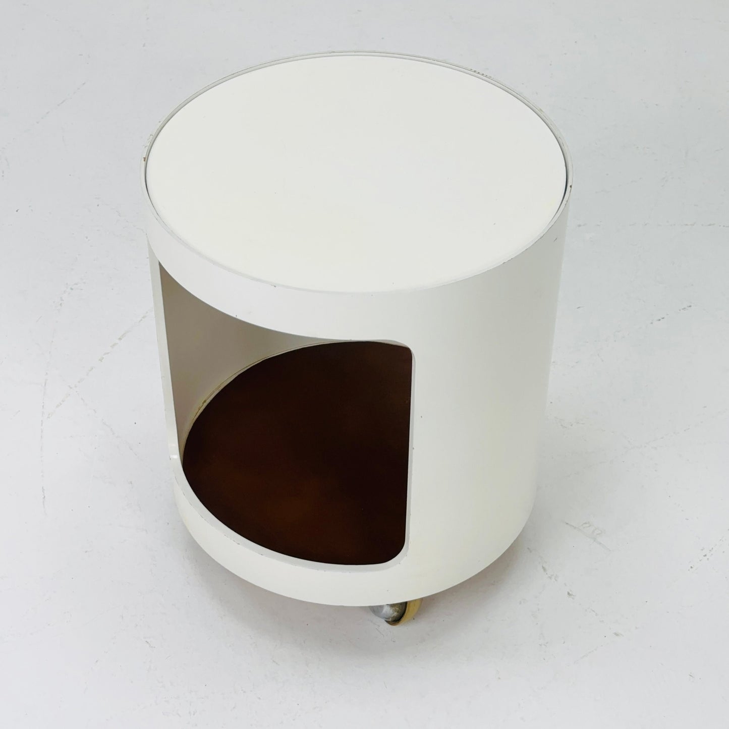 Space Age Side Table "Luna" with rolls Top by Opal, Germany 1970s
