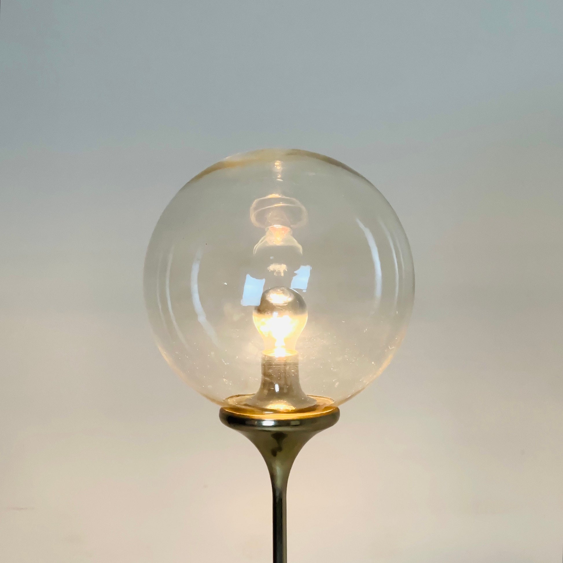 Mid century Floor lamp trumpet base by Doria Leuchten, Germany 1970s