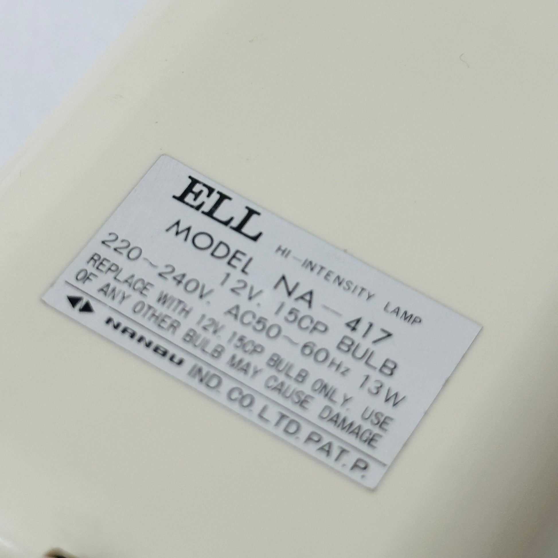 Space age Model NA 417 Eli table lamp by Nanbu Industries, Japan 1970s