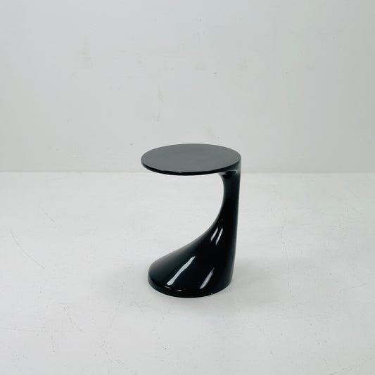Space age black Zanotta side table / end table 1980s
