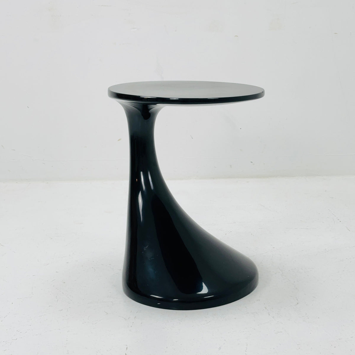Space age black Zanotta side table / end table 1980s