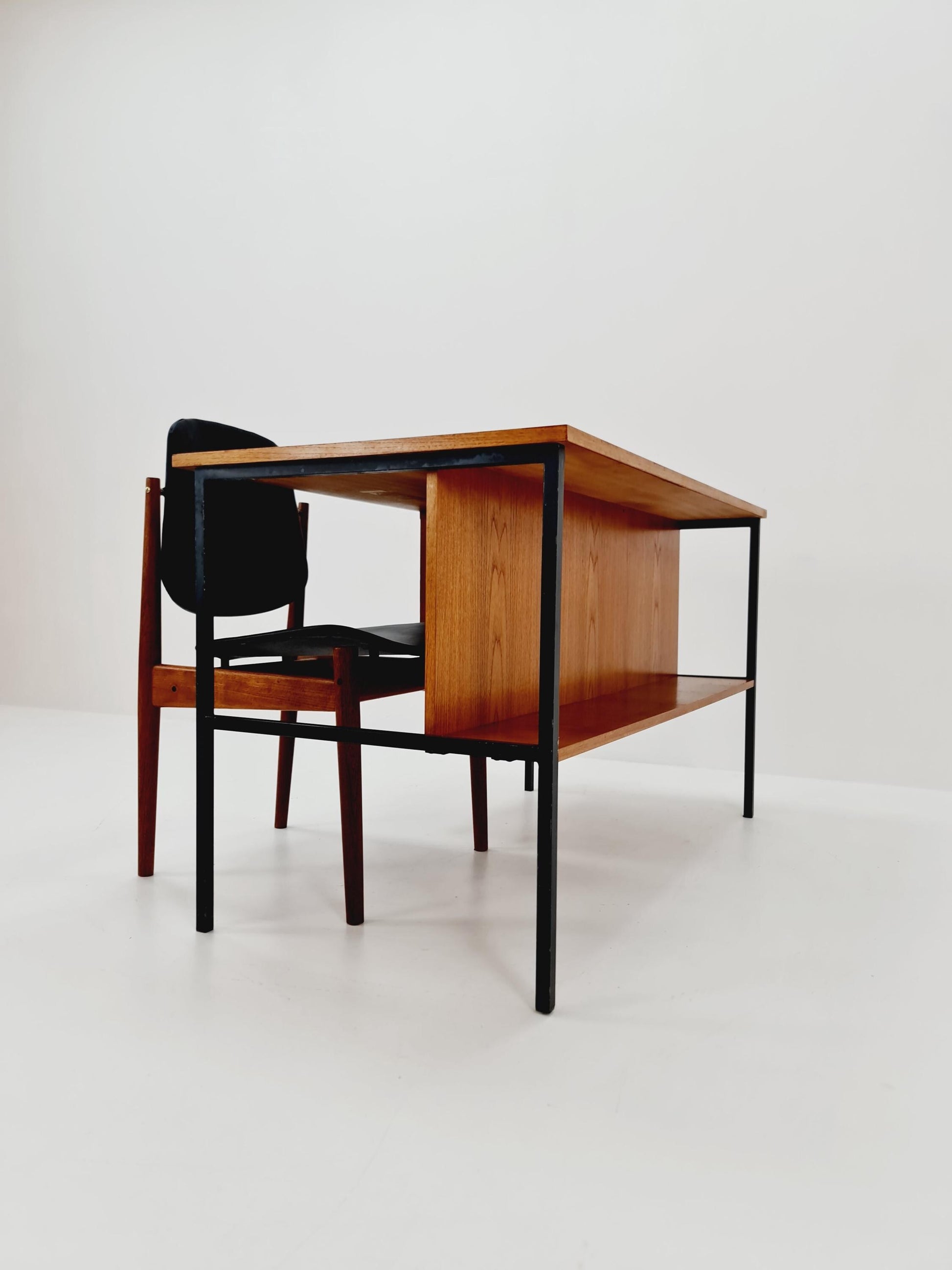 Mid century vintage desk German desk by Günther Renkel for Rego Möbel , 1950s