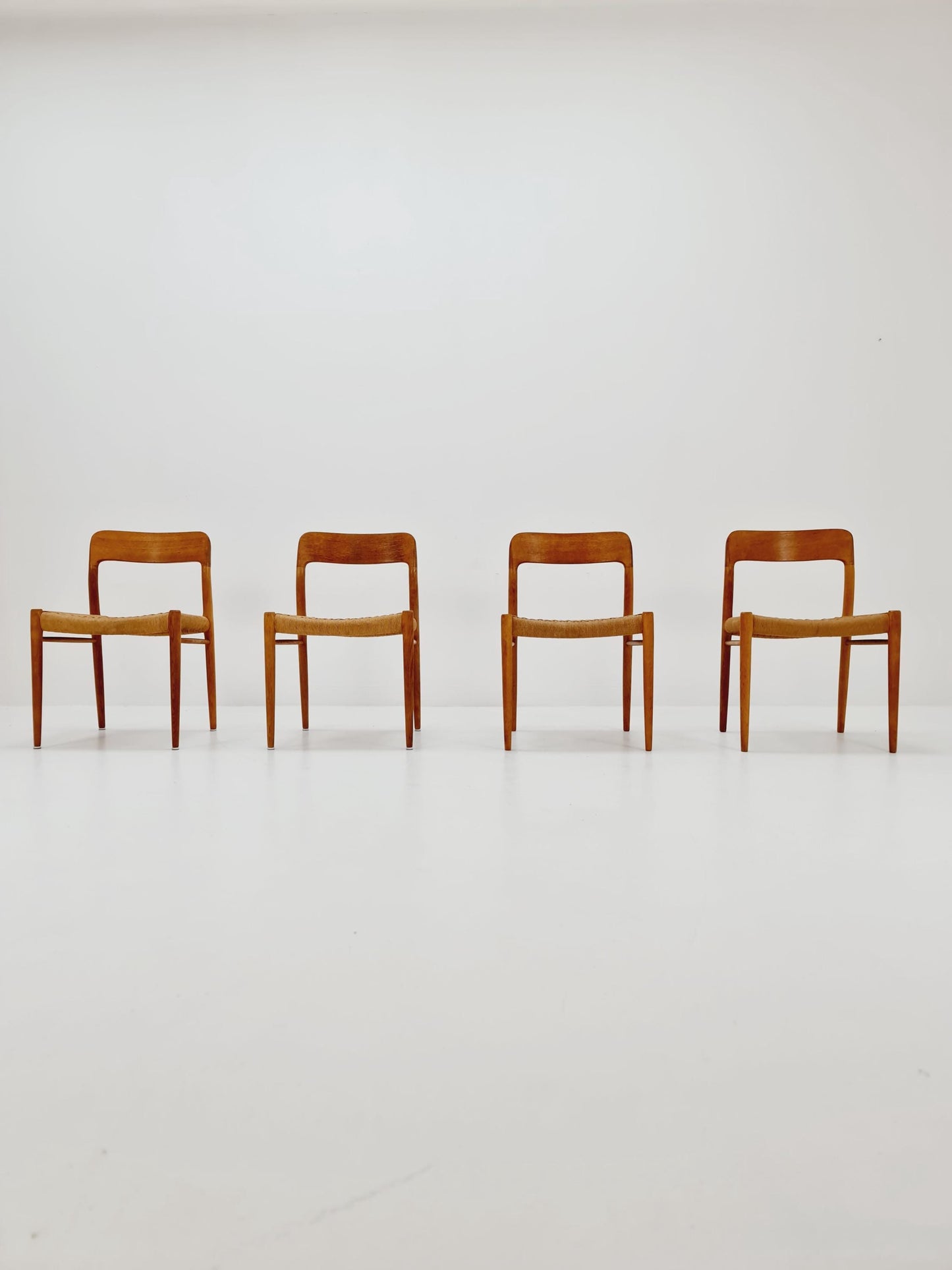 MidCentury Danish Oak Dining Chairs Niels O.Moller, 1960s, set of 4