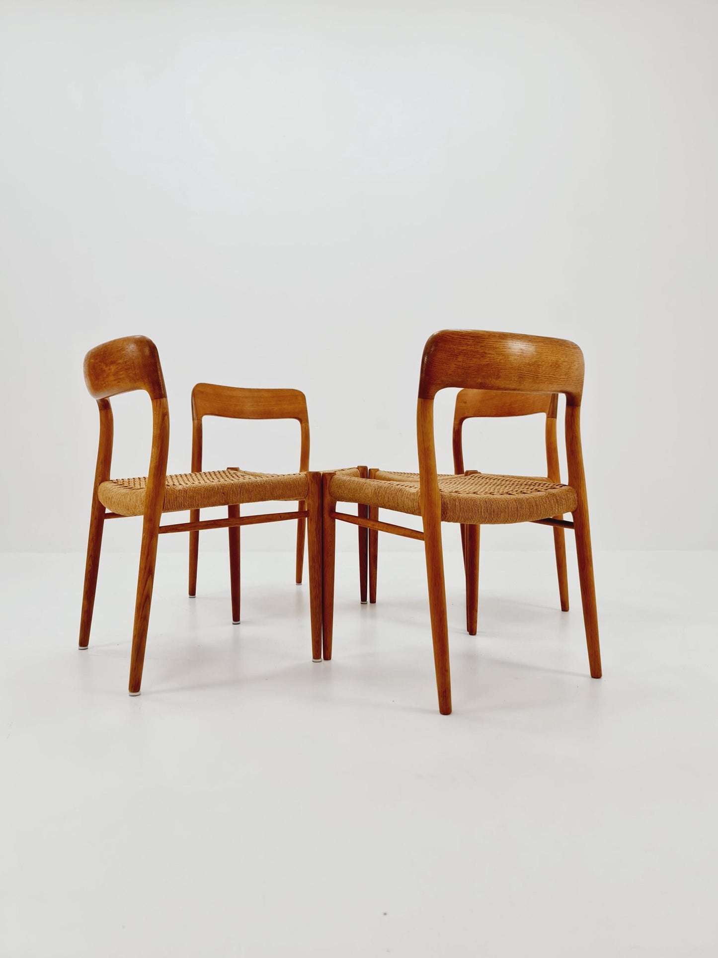 MidCentury Danish Oak Dining Chairs Niels O.Moller, 1960s, set of 4
