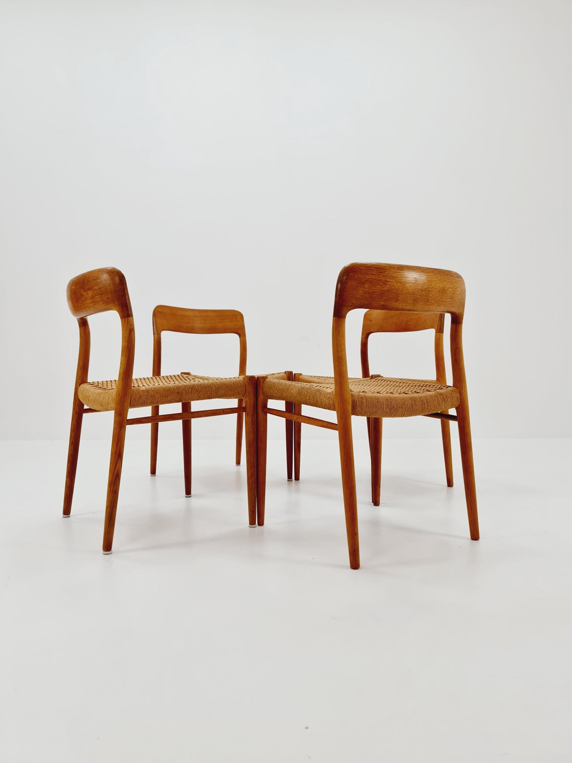 MidCentury Danish Oak Dining Chairs Niels O.Moller, 1960s, set of 4
