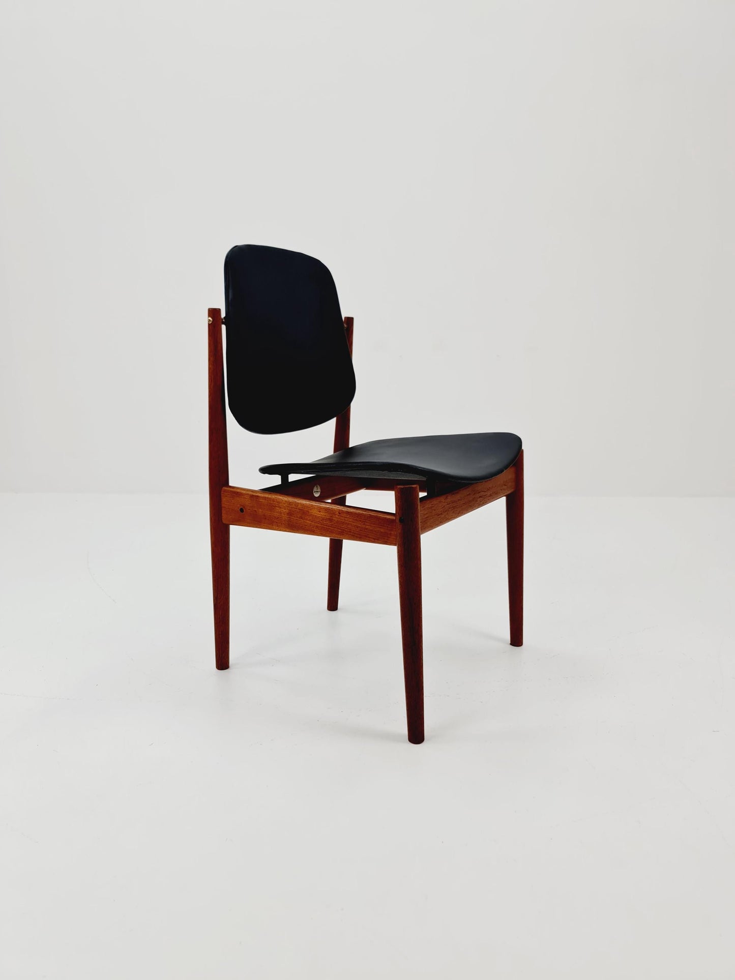 Danish teak and leather chair by Arne Vodder for France & Daverkosen, 1960s