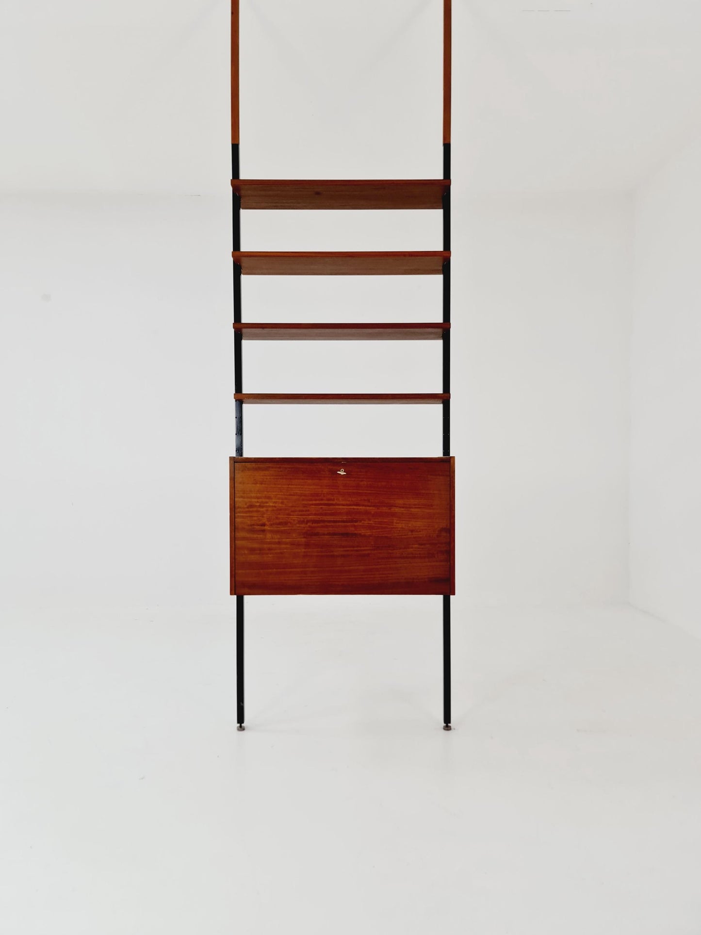 Danish teak room divider modular vintage library bookcase shelf-system , 1960s