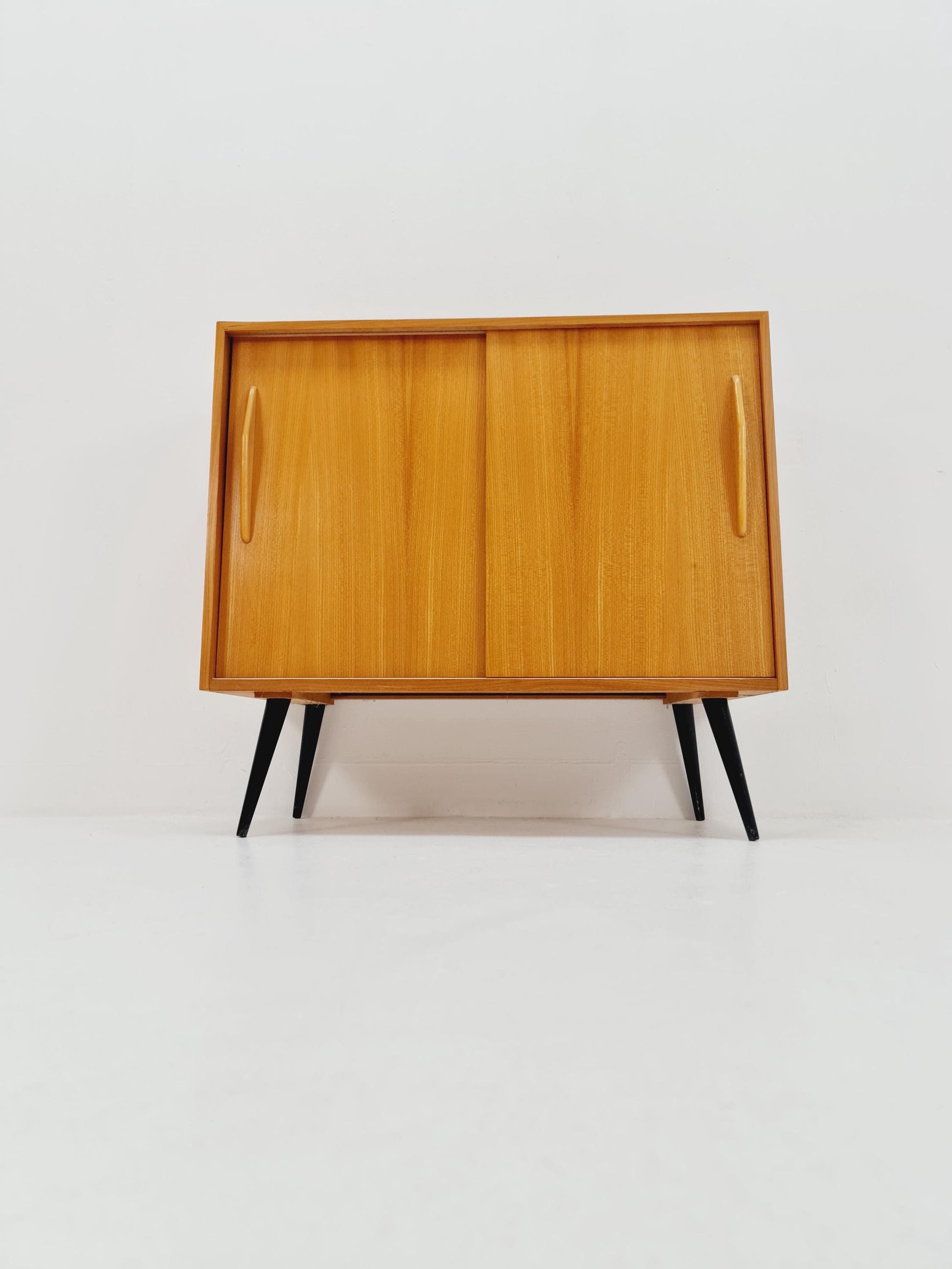 Mid century German hallway Ash shoes cabinet By Verlaux 1960s