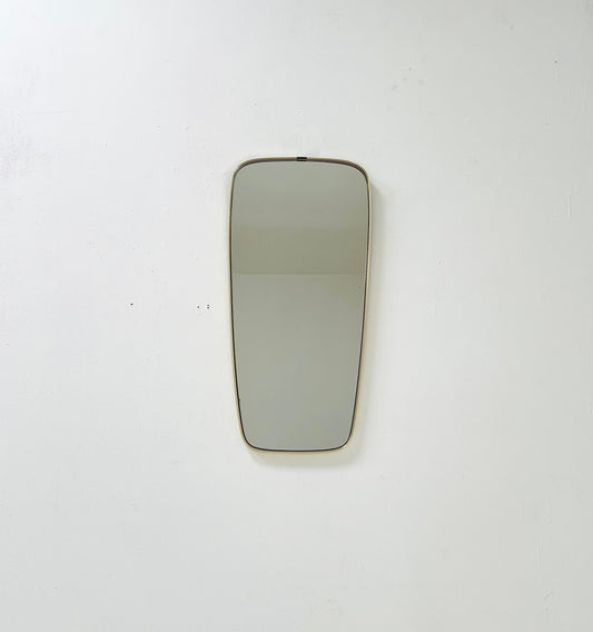Mid Century asymmetric Original kidney wall mirror by schon form Germany 60s