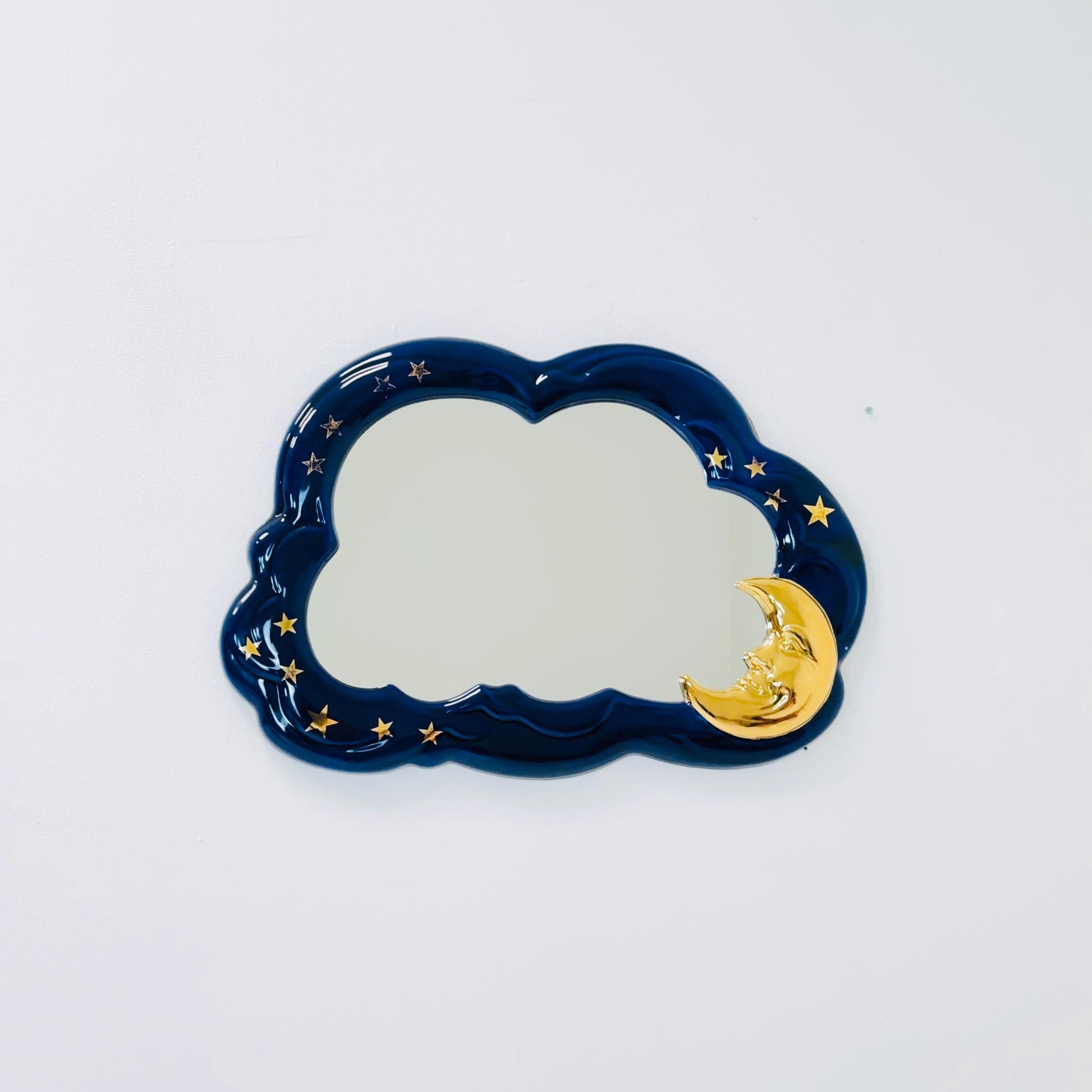 Pop art Cermaic wall mirror by Bassano Italy ABC Chermaishe