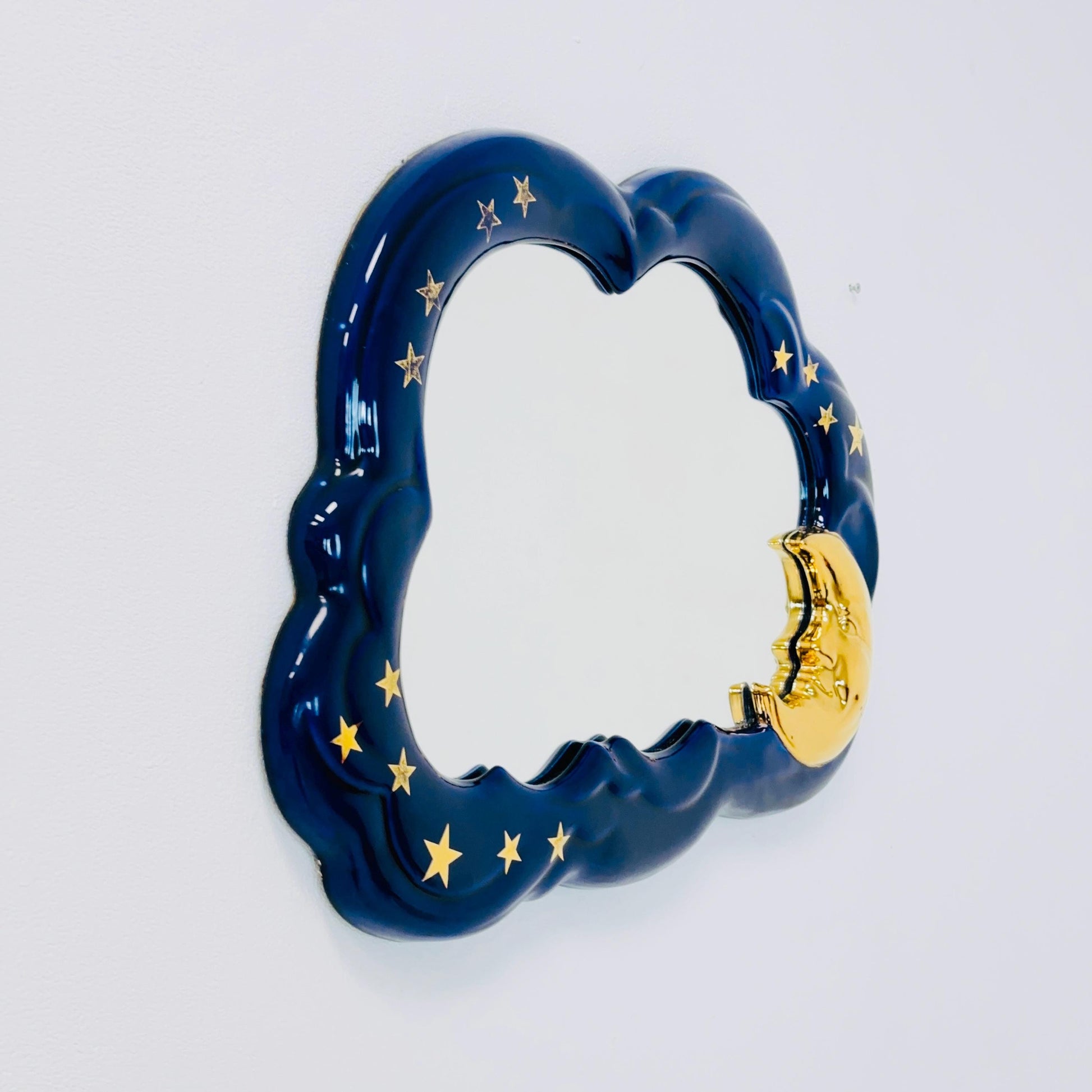 Pop art Cermaic wall mirror by Bassano Italy ABC Chermaishe