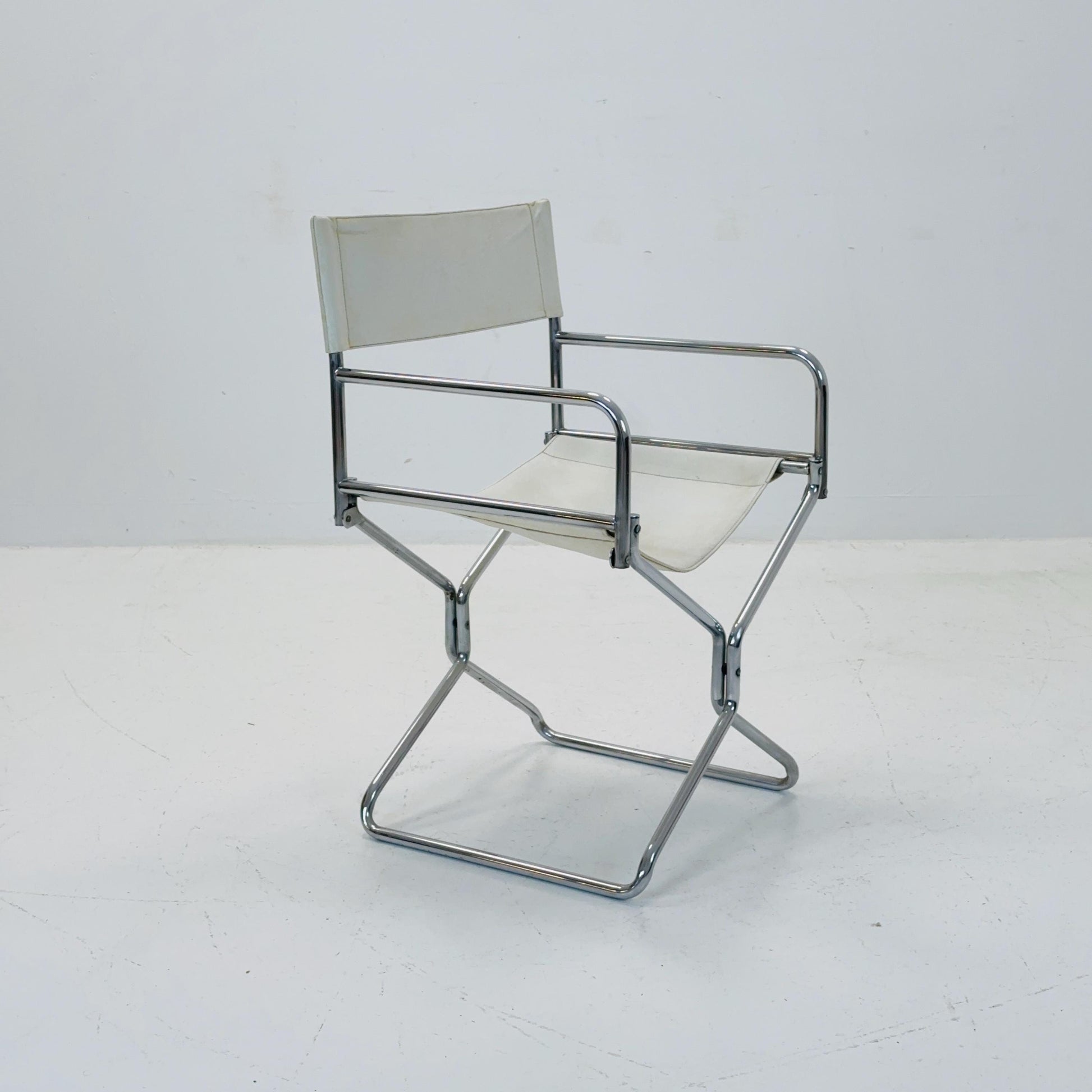 Mid century folding director chair by Lafuma 1970s