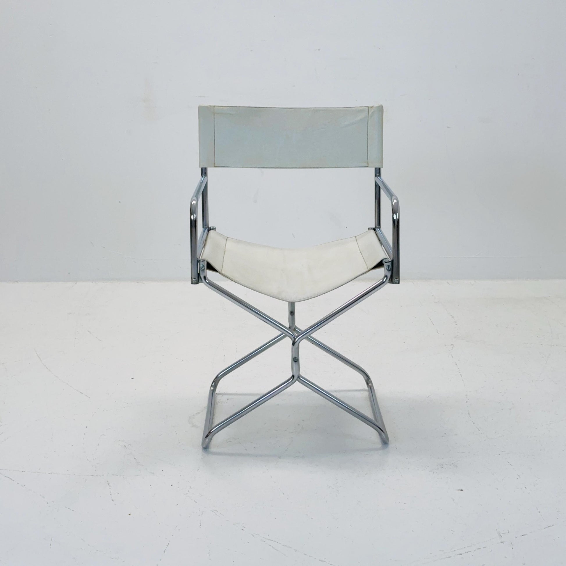 Mid century folding director chair by Lafuma 1970s