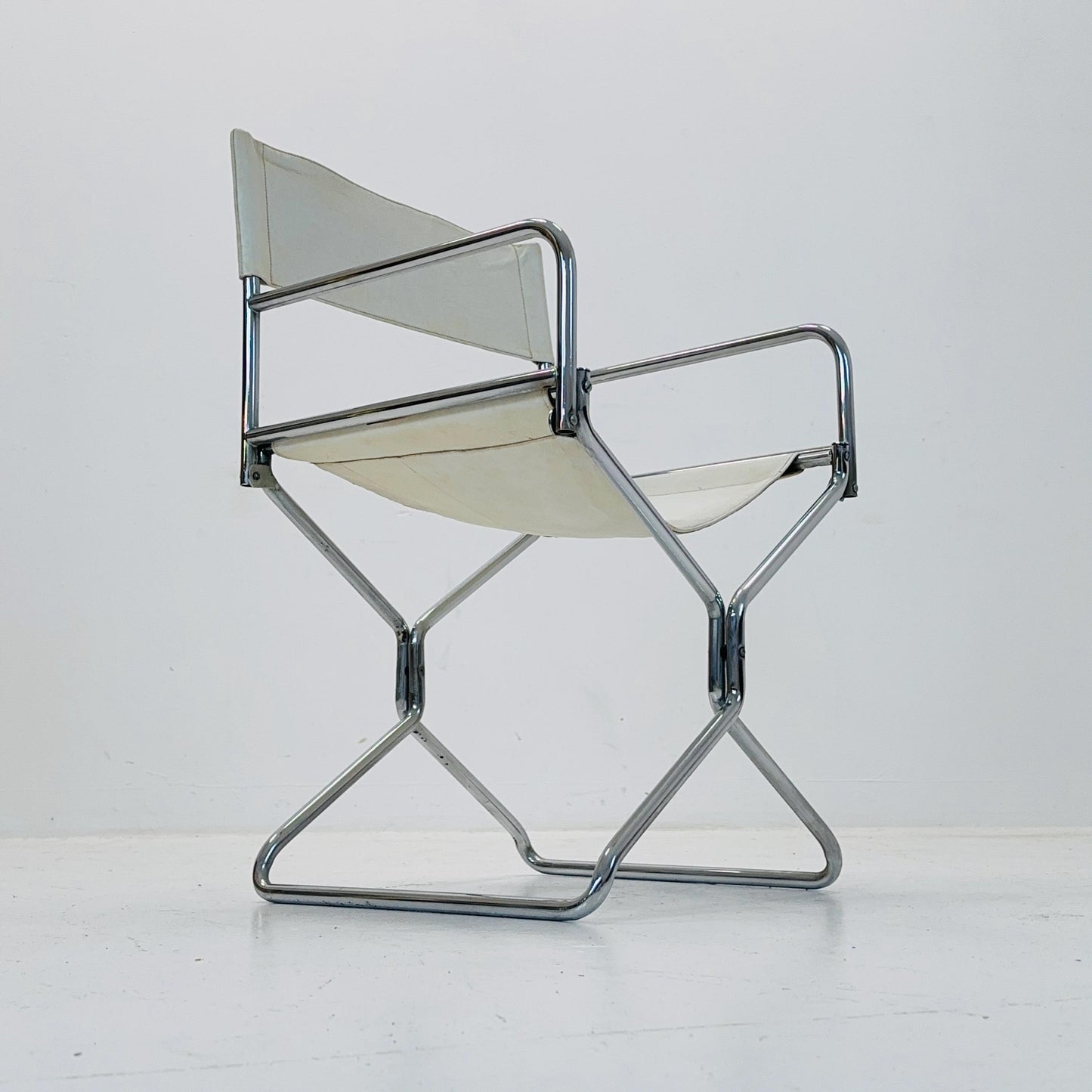 Mid century folding director chair by Lafuma 1970s