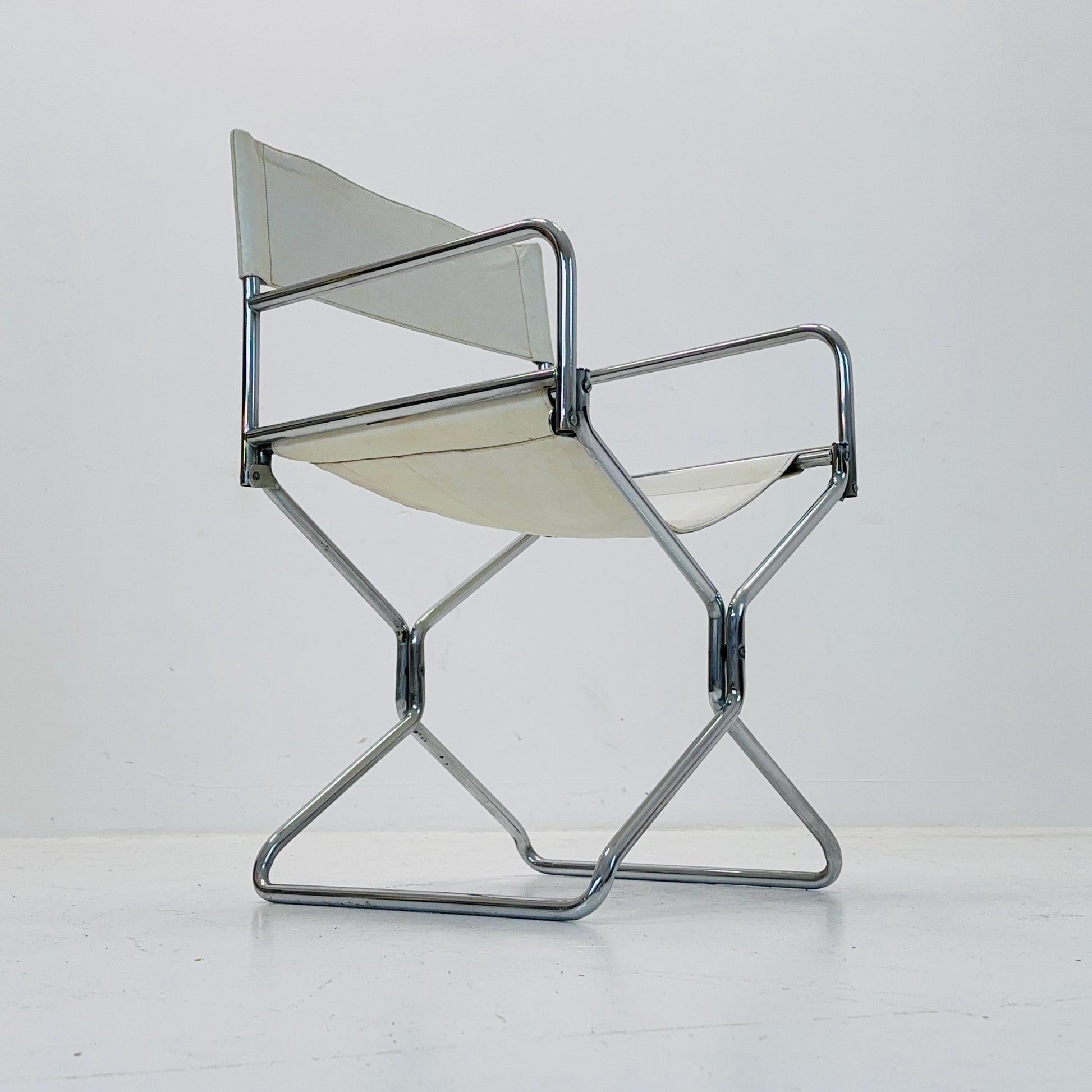 Mid century folding director chair by Lafuma 1970s