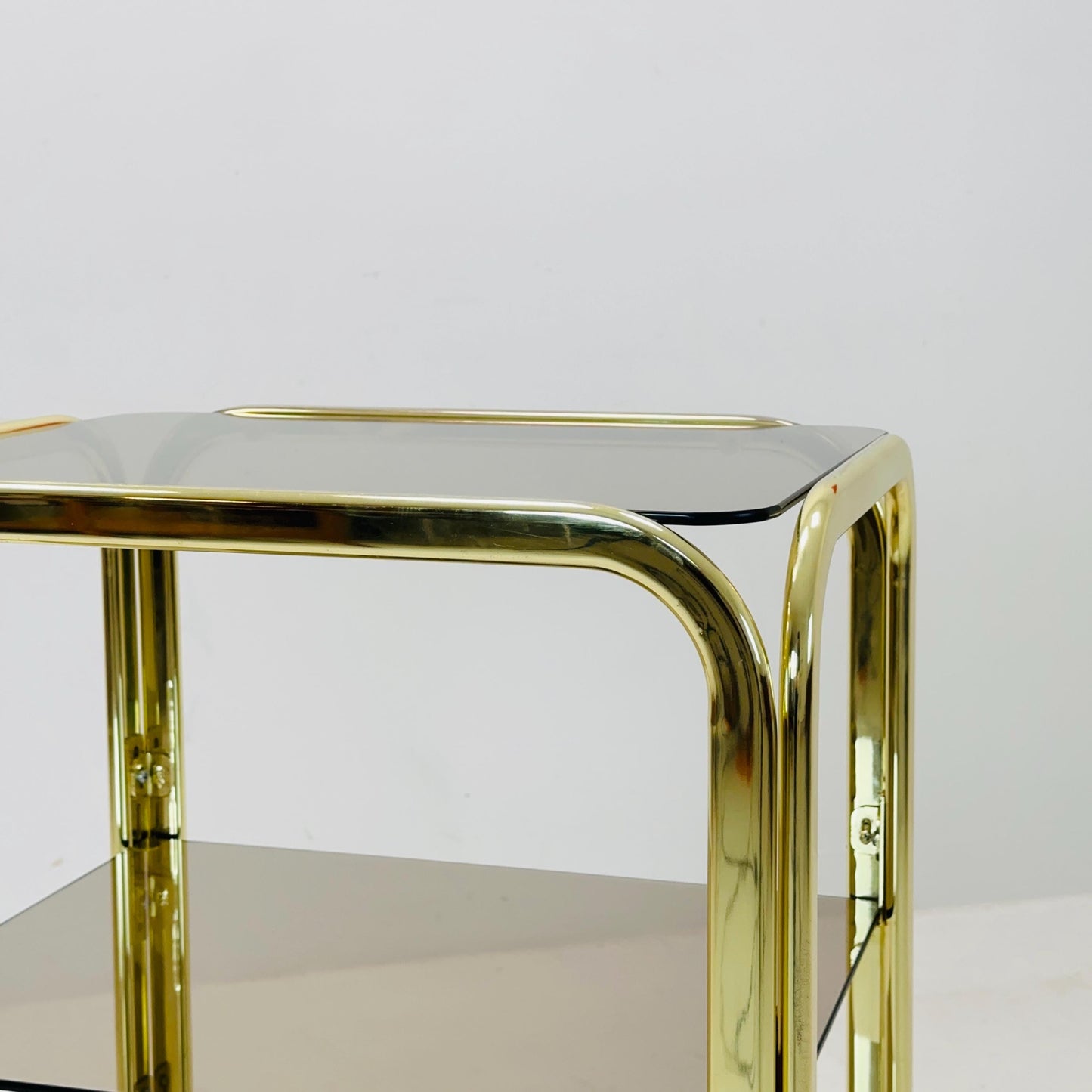 Mid century Italian Hollywood Regency side table 1980s