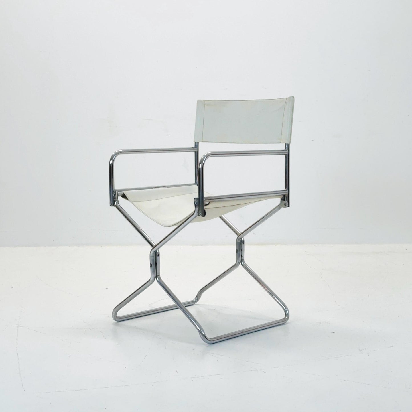 Mid century folding director chair by Lafuma 1970s