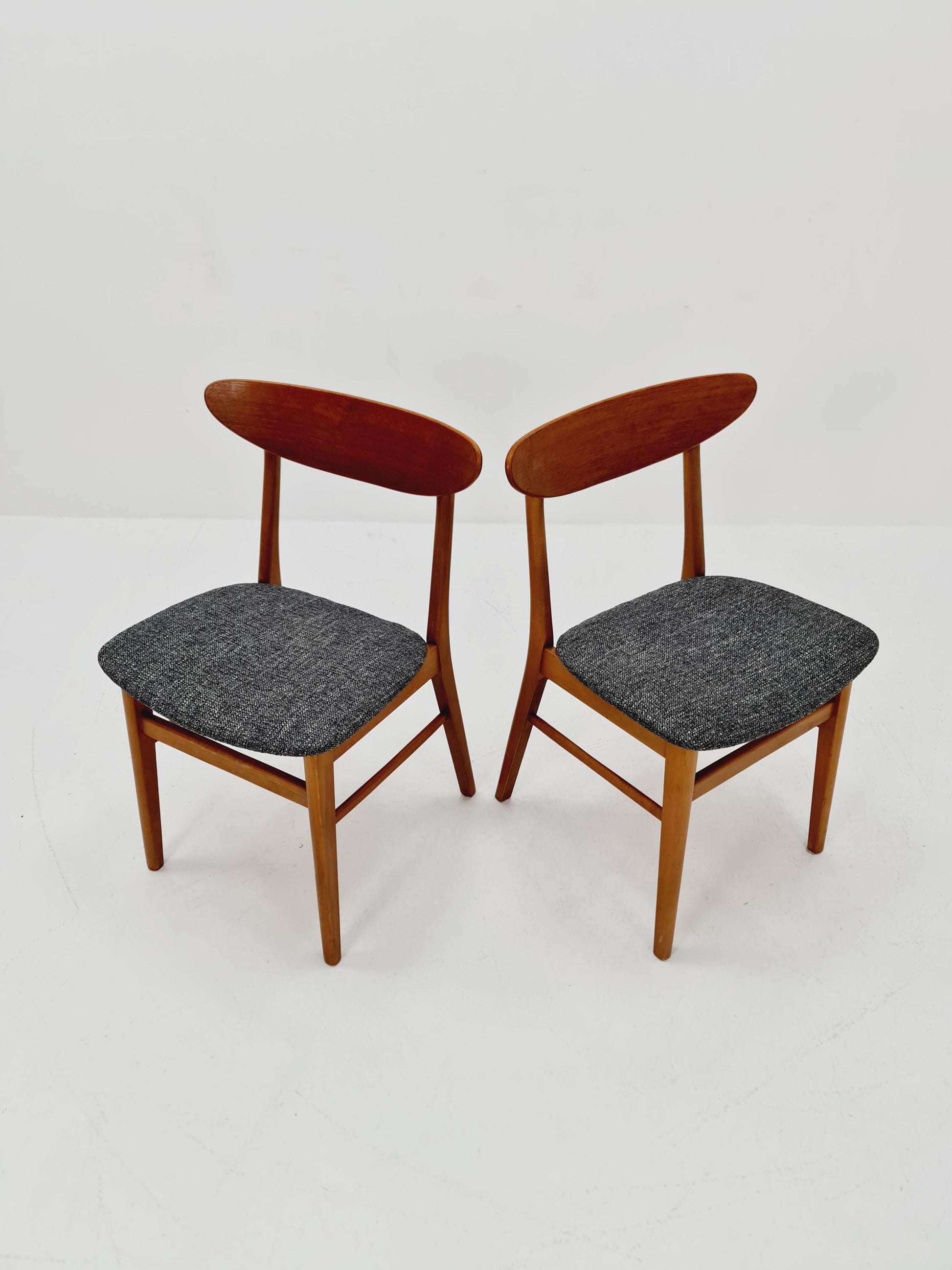 Danish teak dining chairs , 1960s, set of 2
