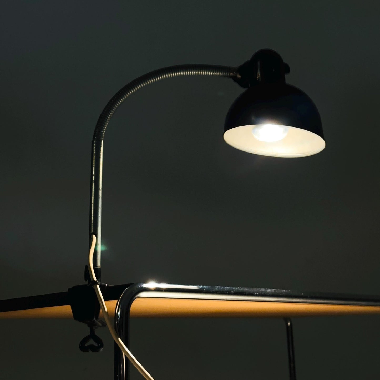 Bauhaus industrial Idell desk / clamp lamp by Christian Dell for Kaiser original leuchten Germany 1940s