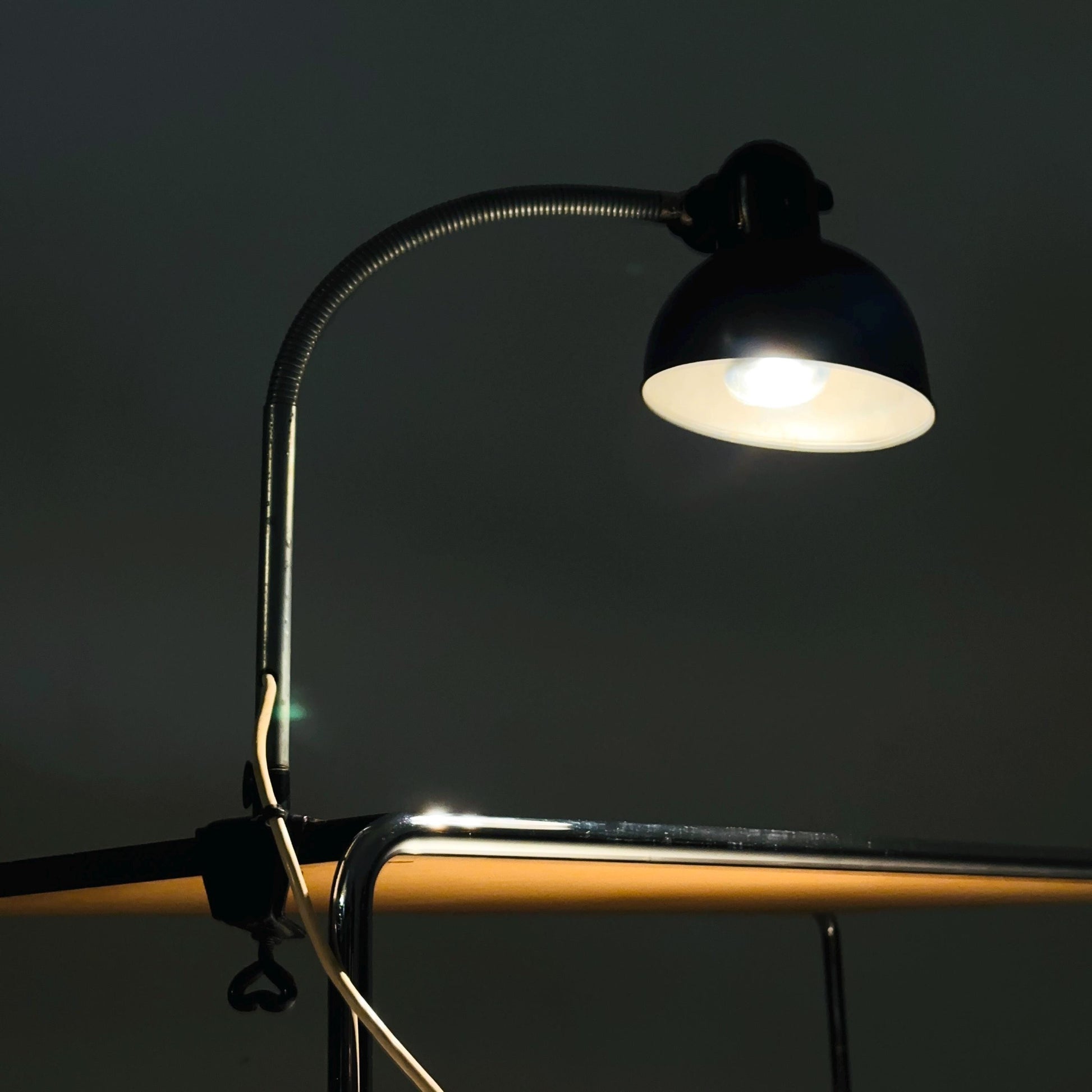 Bauhaus industrial Idell desk / clamp lamp by Christian Dell for Kaiser original leuchten Germany 1940s