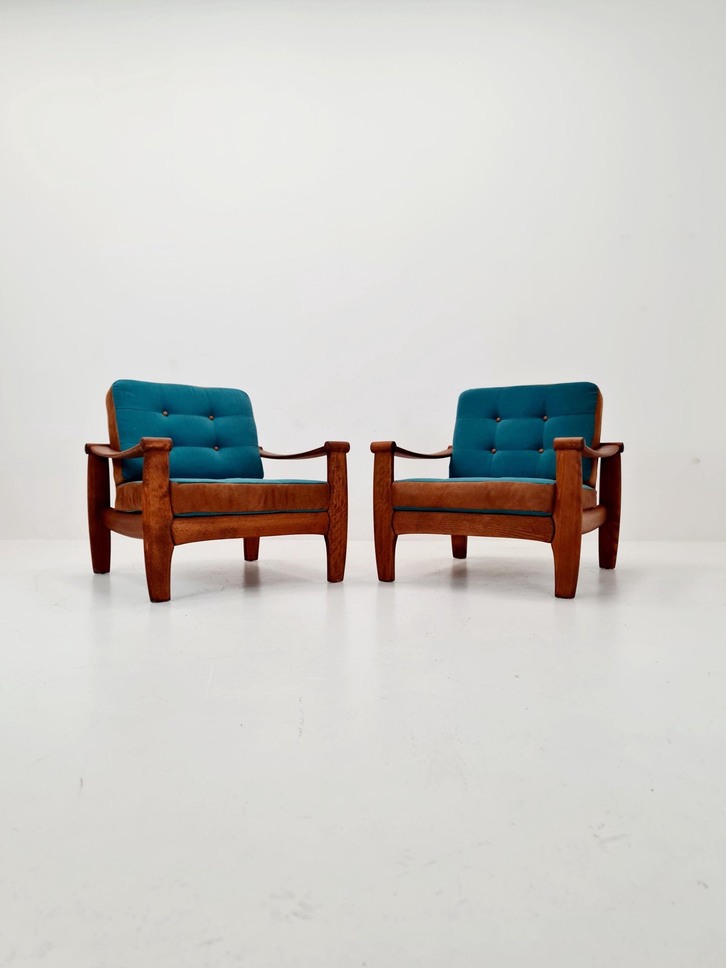 Rare Mid-century pair of German lounge armchair, 1960s
