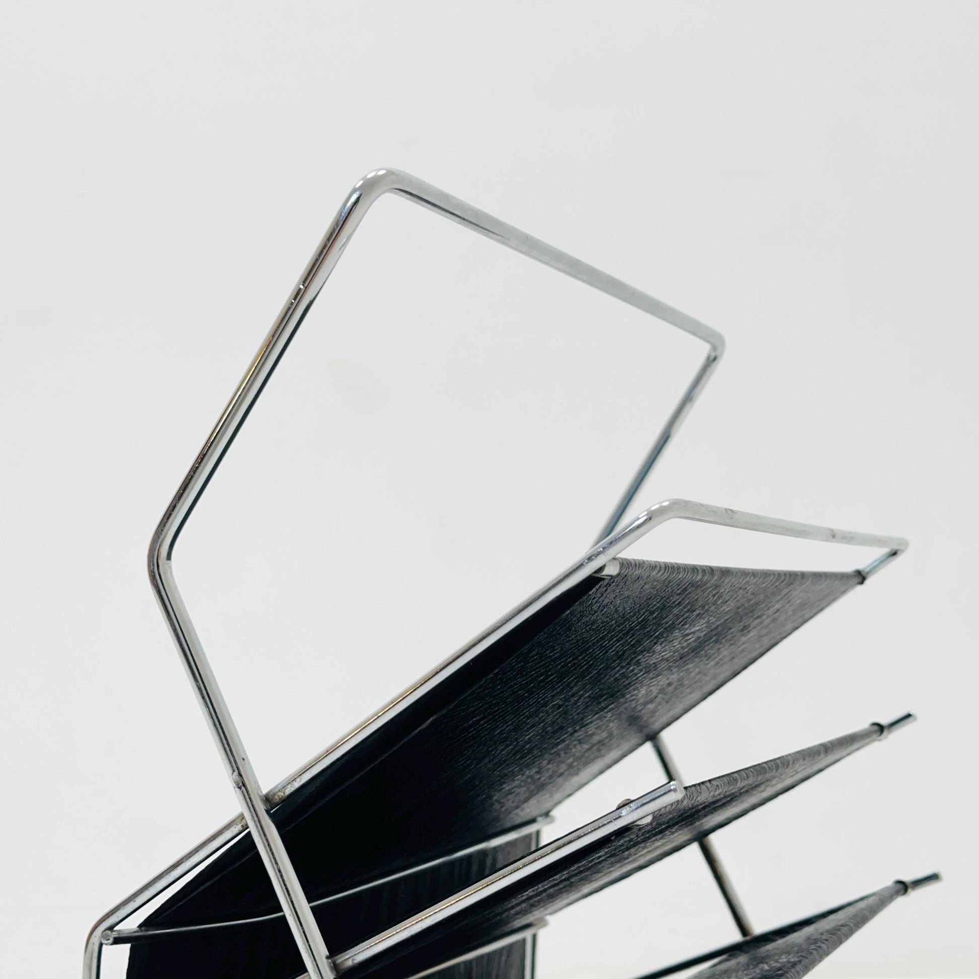 Mid-Century bauhaus Minimalist stand Magazine Rack, 1960s