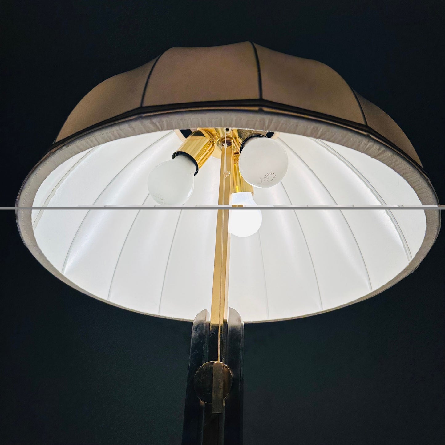 Hollywood Regency brass table lamp 1960s , Germany