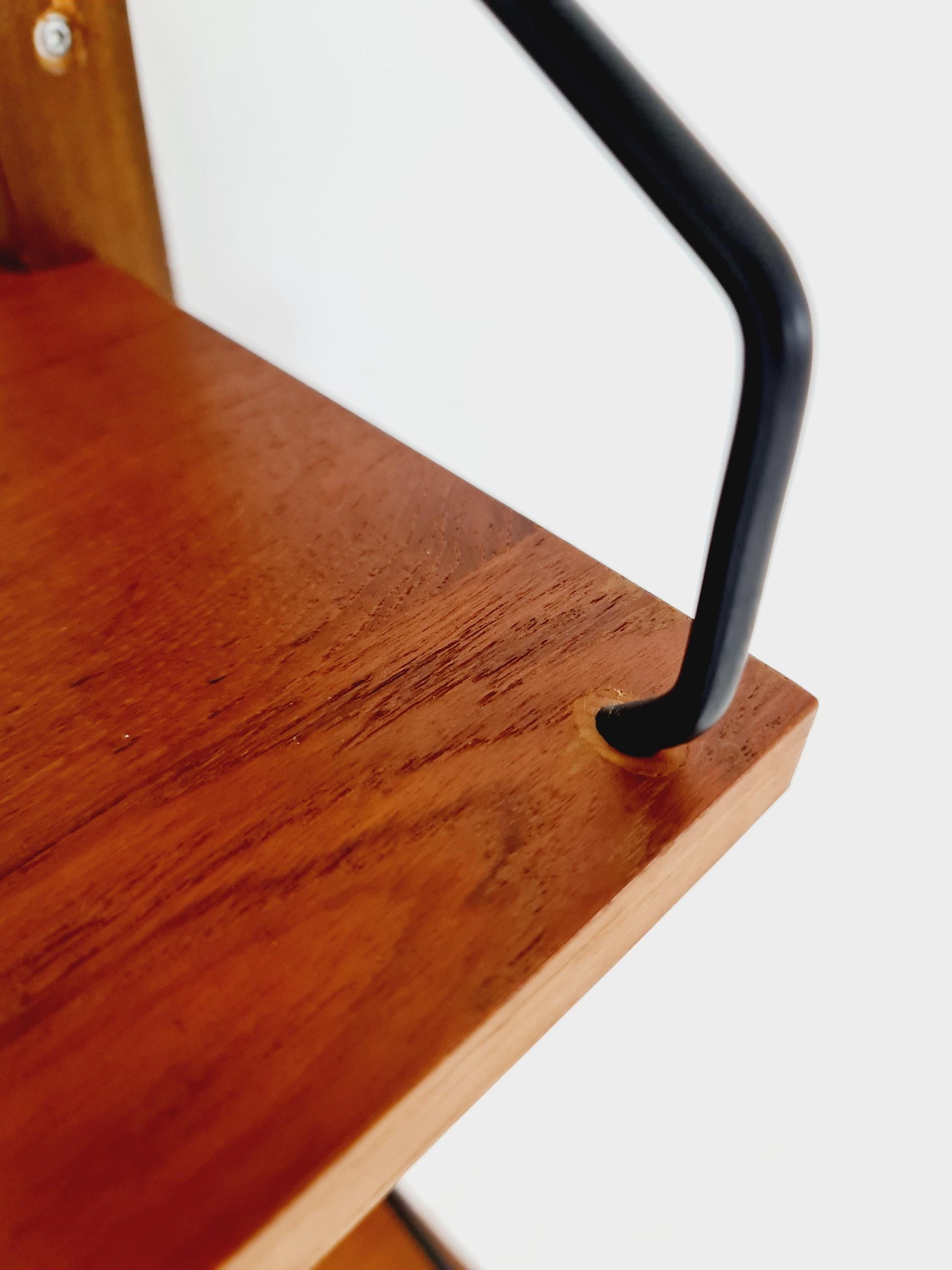 Midcentury Danish Teak Wall-Mounted Shelving Unit, by Royal for Poul Cadovius, 1960s