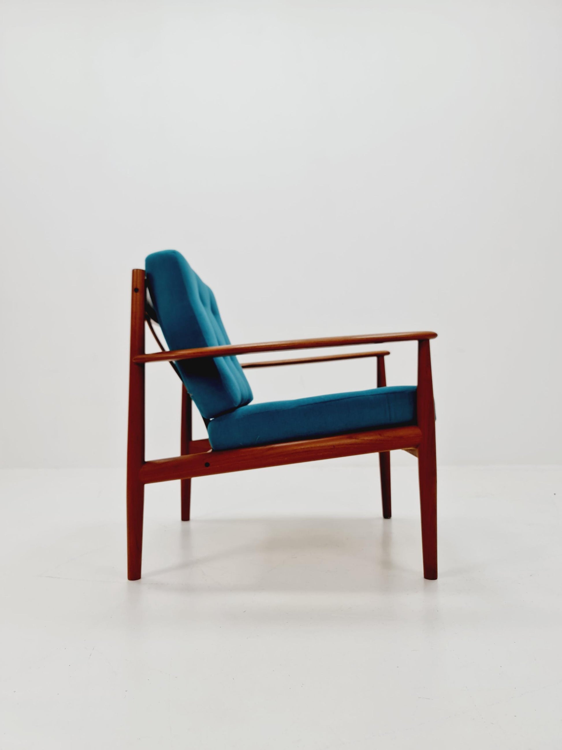 Mid-century Rare Danish teak lounge chair/ Easy chair by Grete Jalk For Cado , 1960s