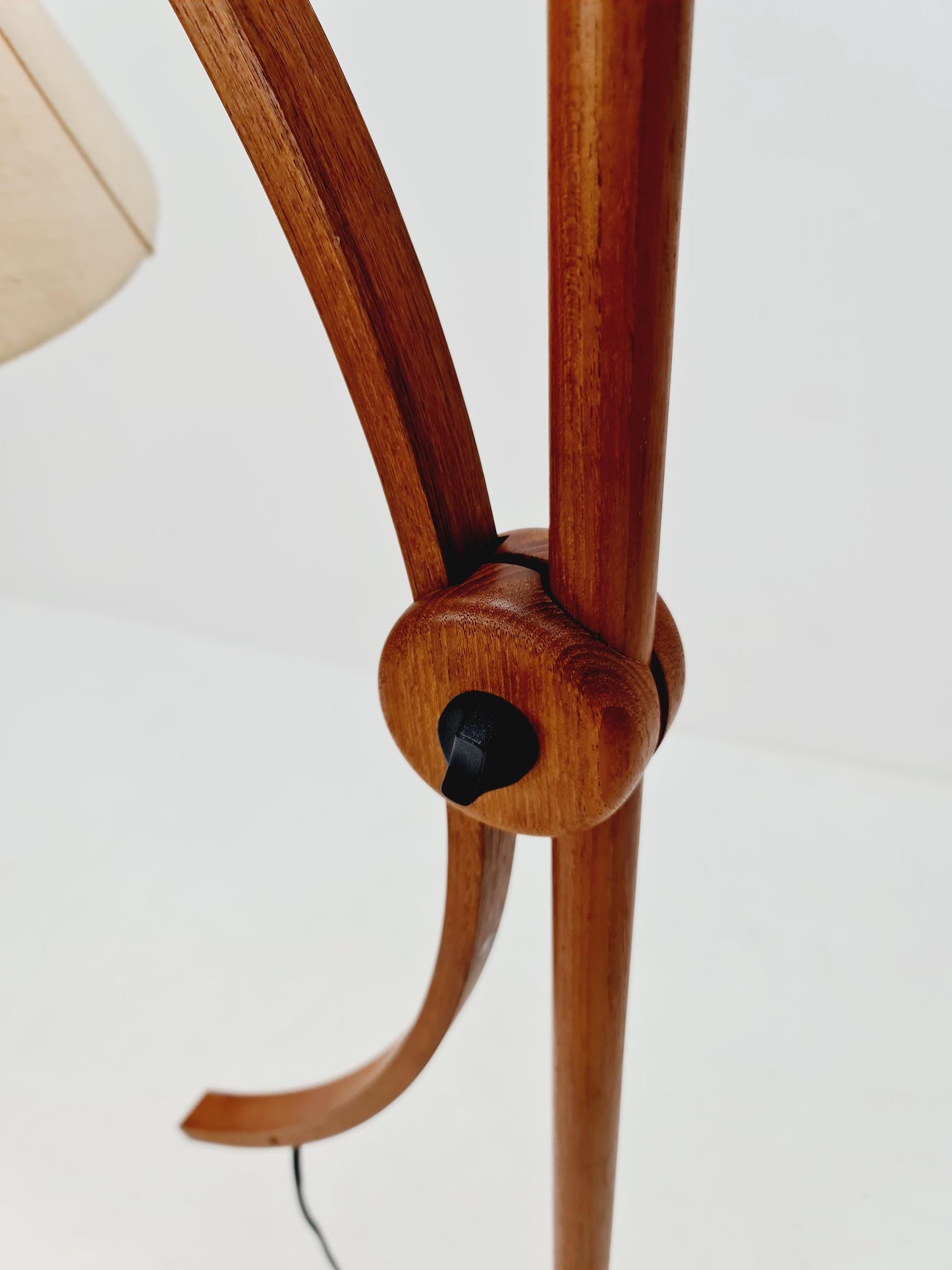 Vintage Danish Teak floor lamp by DOMUS 1970s