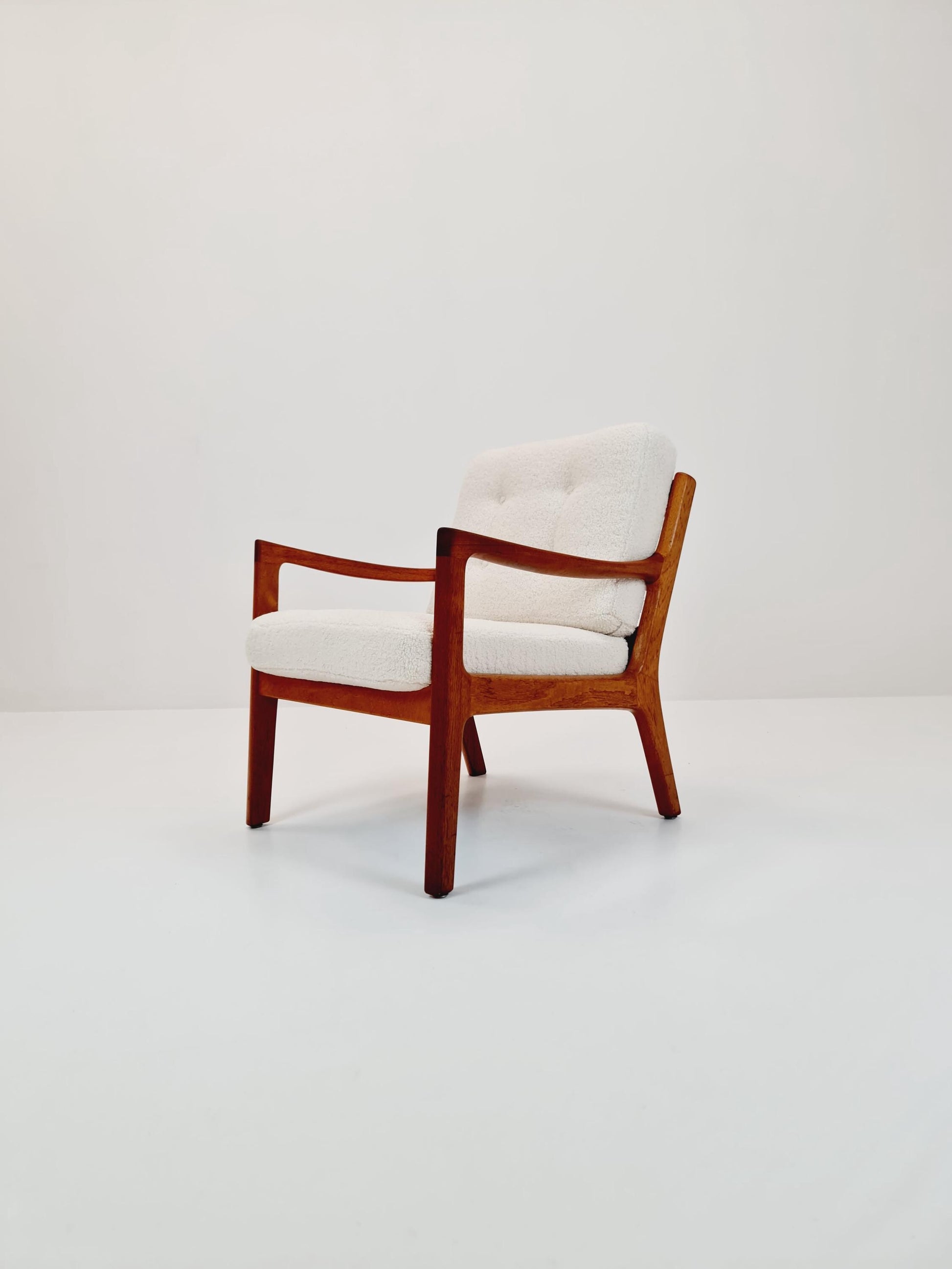 Mid-century Rare Danish teak lounge chair/ Easy chair by Grete Jalk For France &Son , 1960s