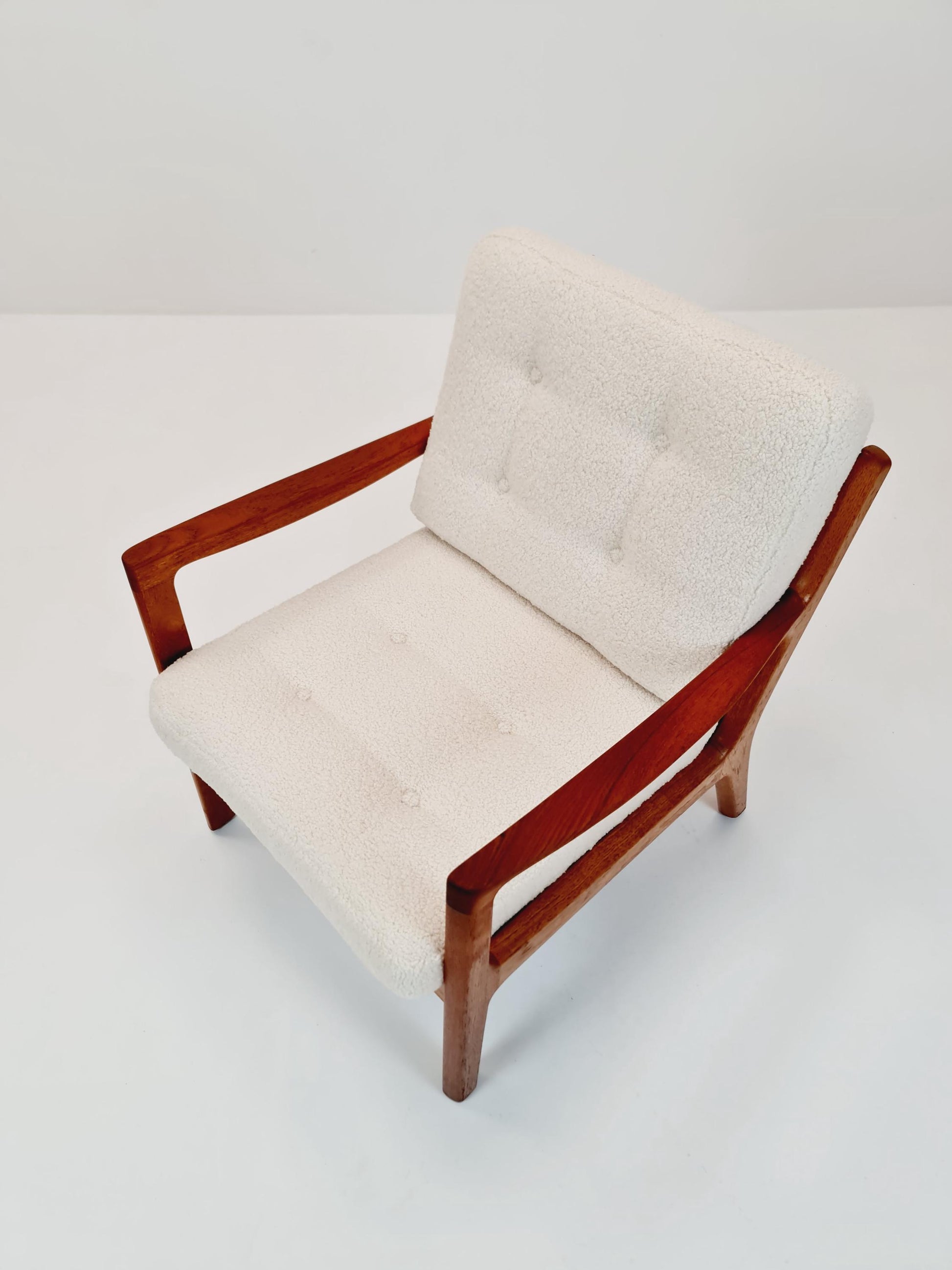 Mid-century Rare Danish teak lounge chair/ Easy chair by Grete Jalk For France &Son , 1960s
