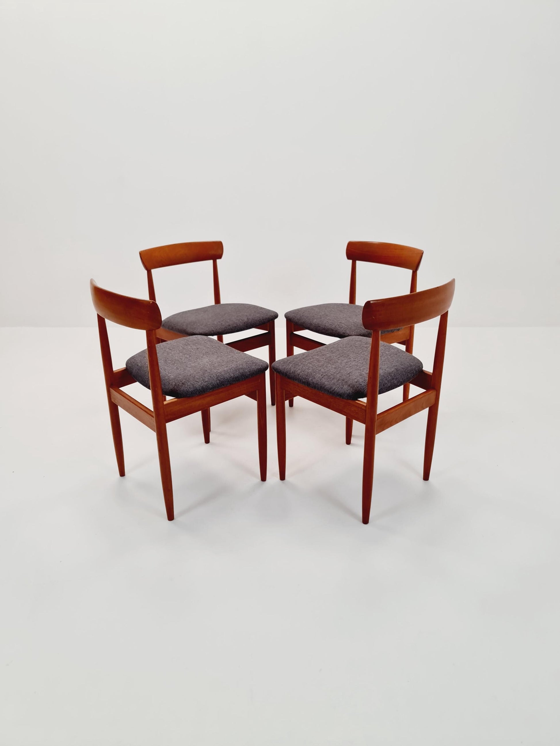 Vintage Danish solid teak dining chairs By farsö stolefabrik , 1960s, Set of 4
