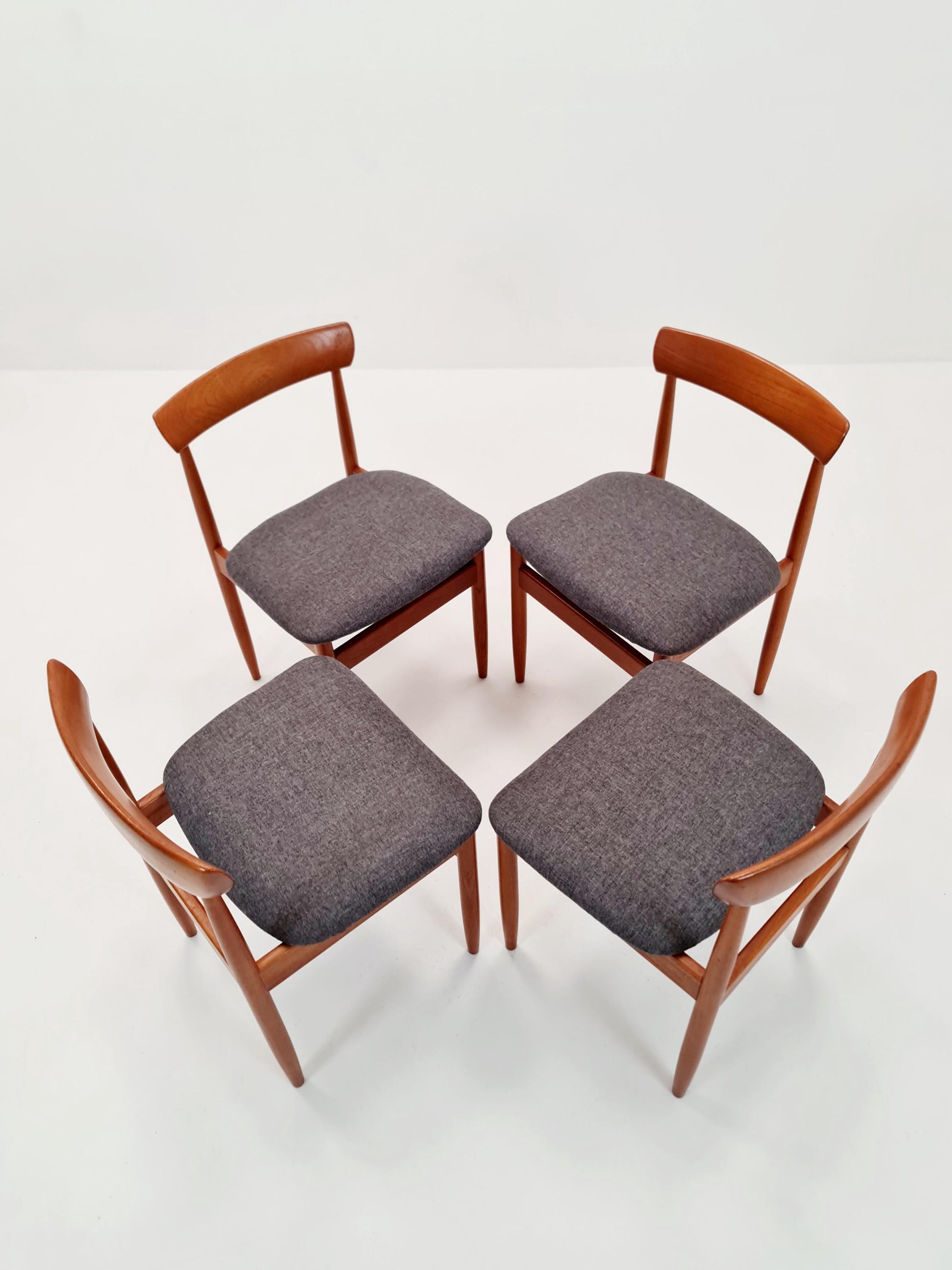 Vintage Danish solid teak dining chairs By farsö stolefabrik , 1960s, Set of 4