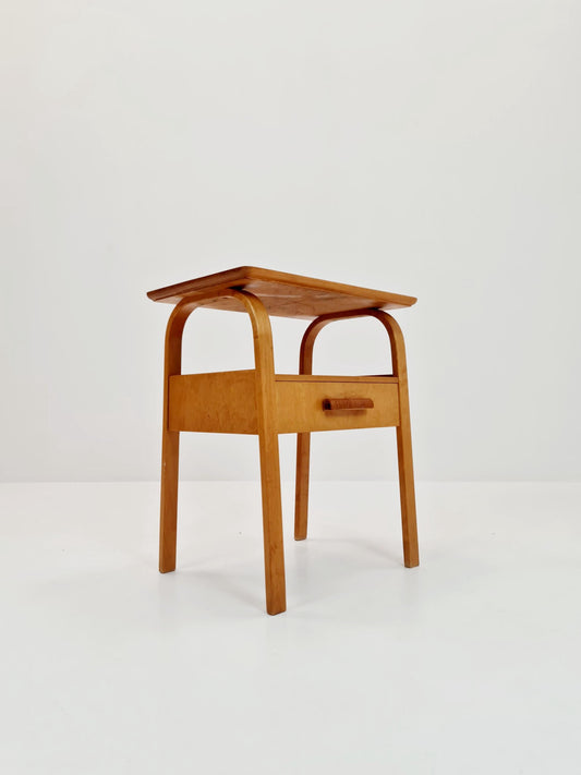 Swedish nightstand mid century design by Bertil Fridhagen for Bodafors, 1940