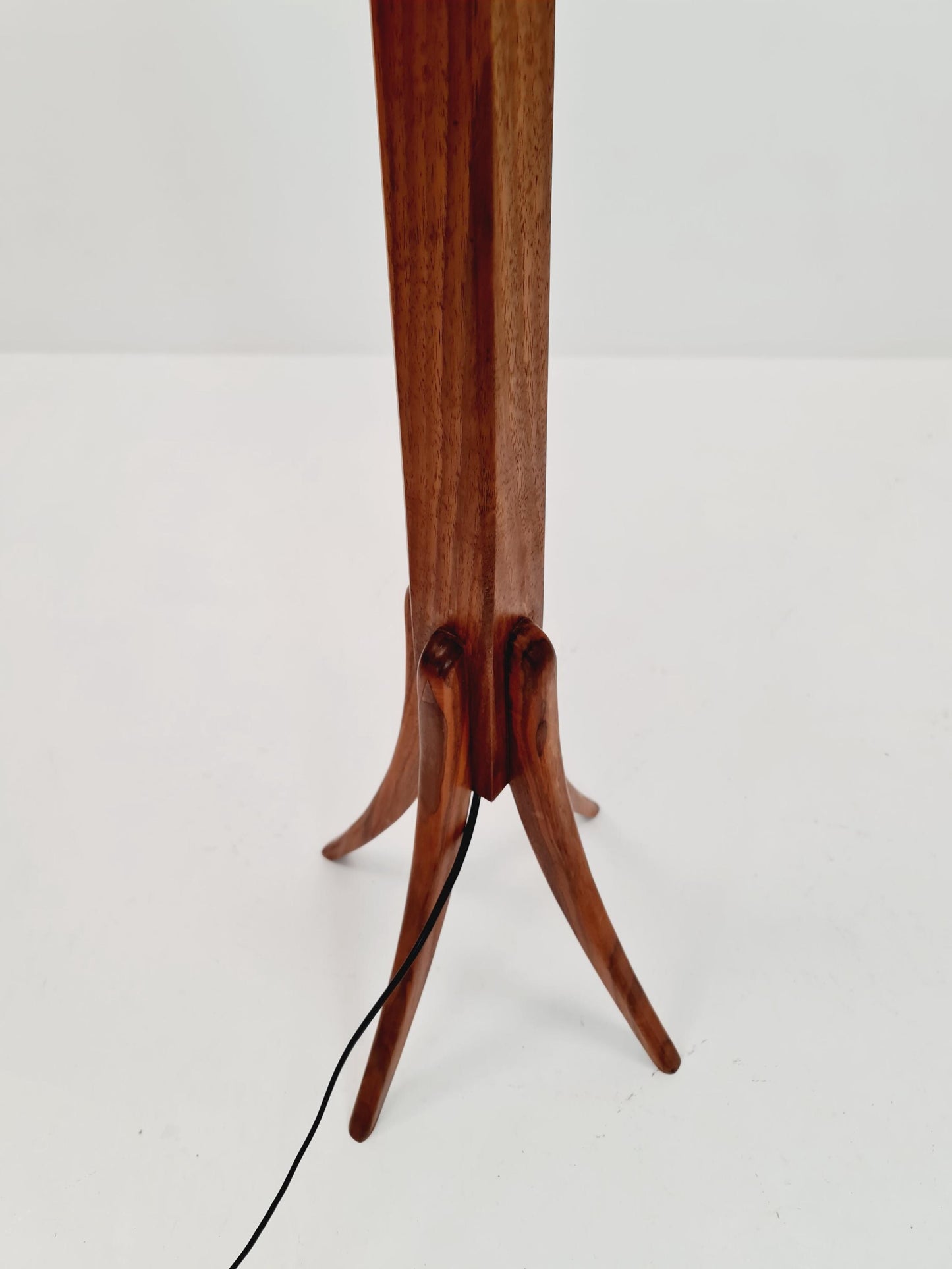 Midcentury floor Tripod flex armlamp Teak Scandinavian by Örsjö Armatur, 1960s