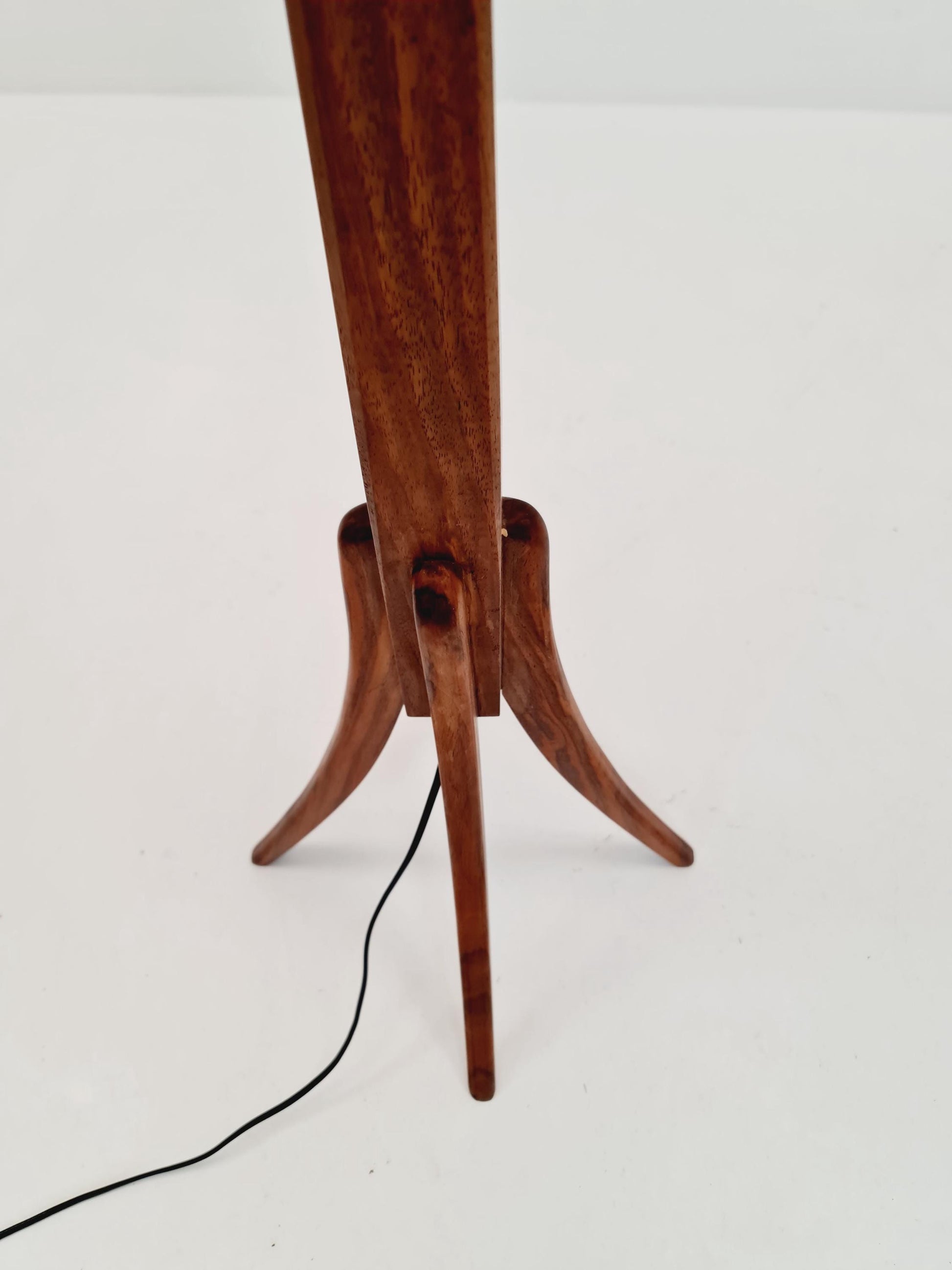 Midcentury floor Tripod flex armlamp Teak Scandinavian by Örsjö Armatur, 1960s