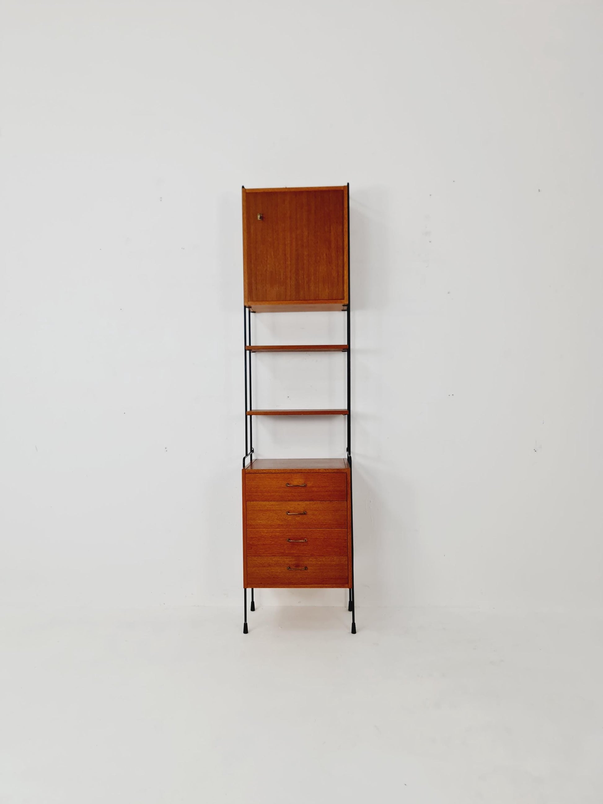 Mid century Teak shelving unit by Hilker for Omnia, Germany 1960s