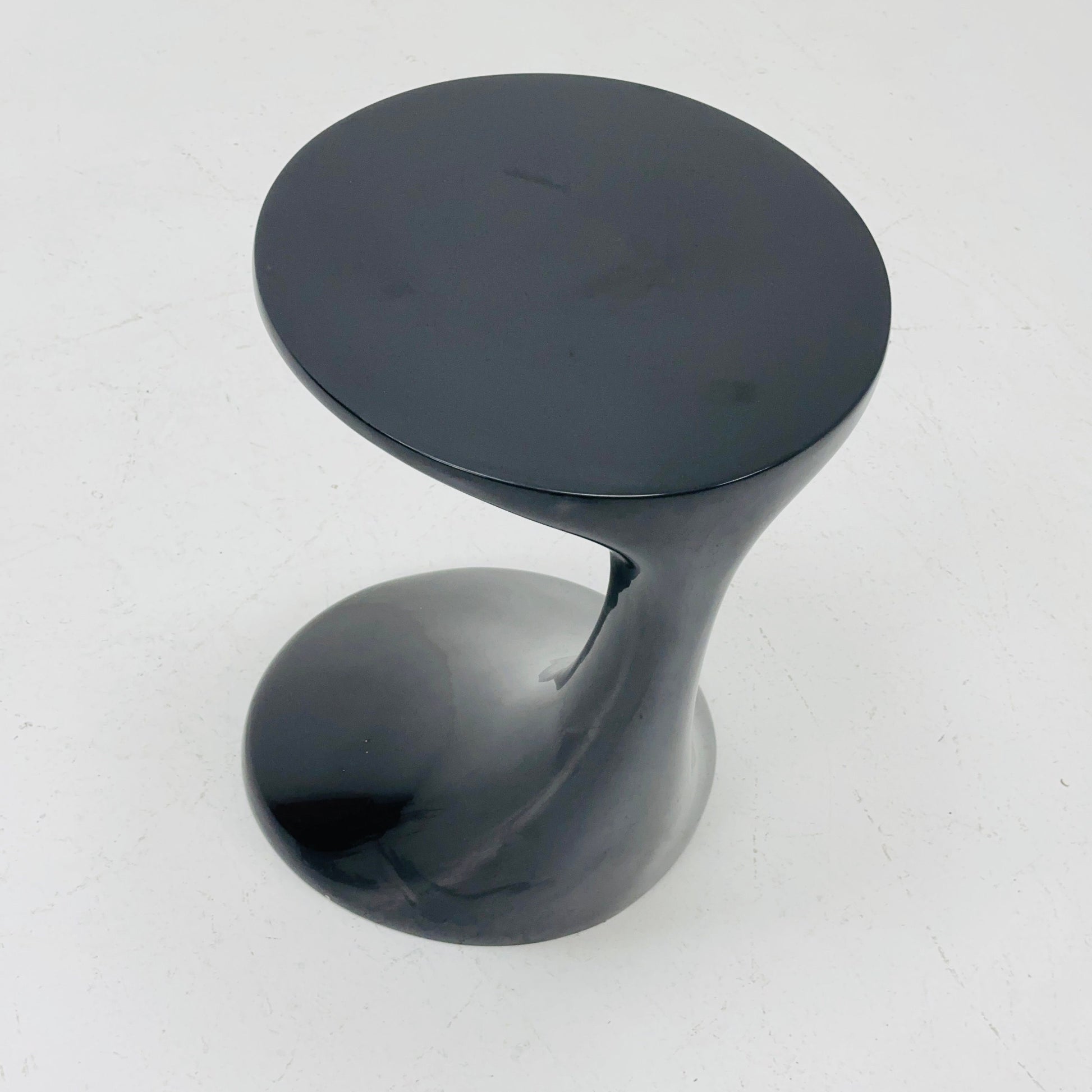 Space age black Zanotta side table / end table 1980s