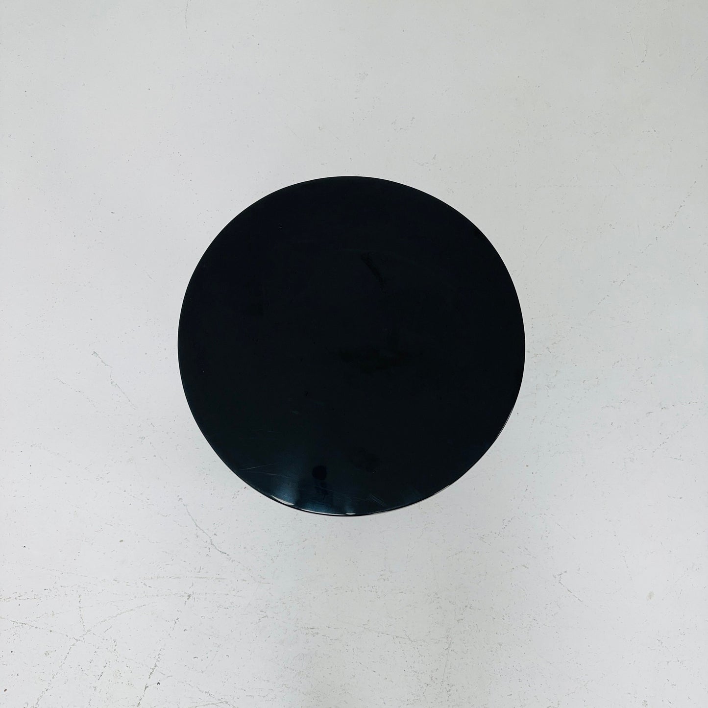 Space age black Zanotta side table / end table 1980s