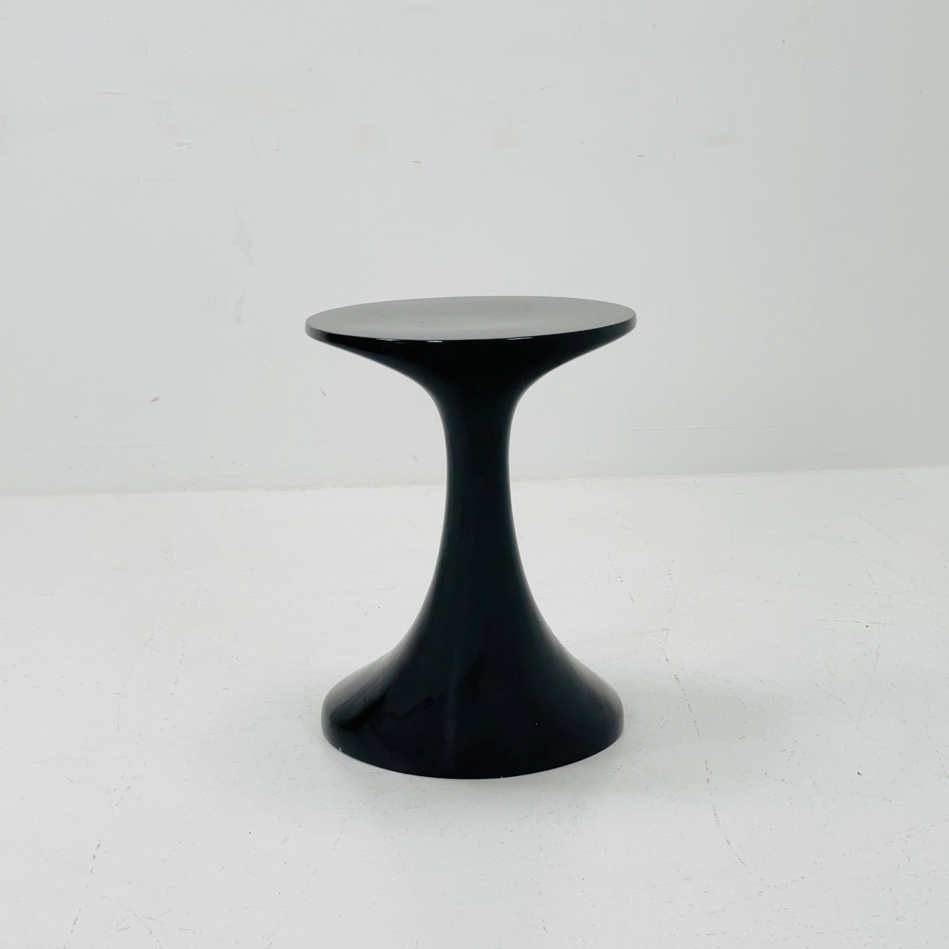 Space age black Zanotta side table / end table 1980s